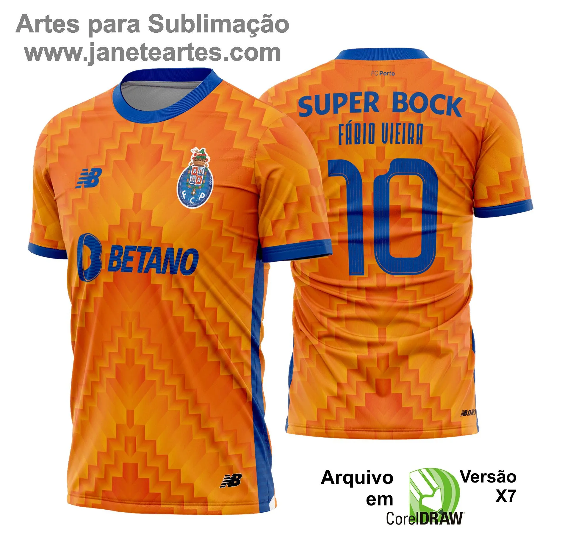 Arte Vetor - Camisa Porto FC Reserva 2024 - 2025