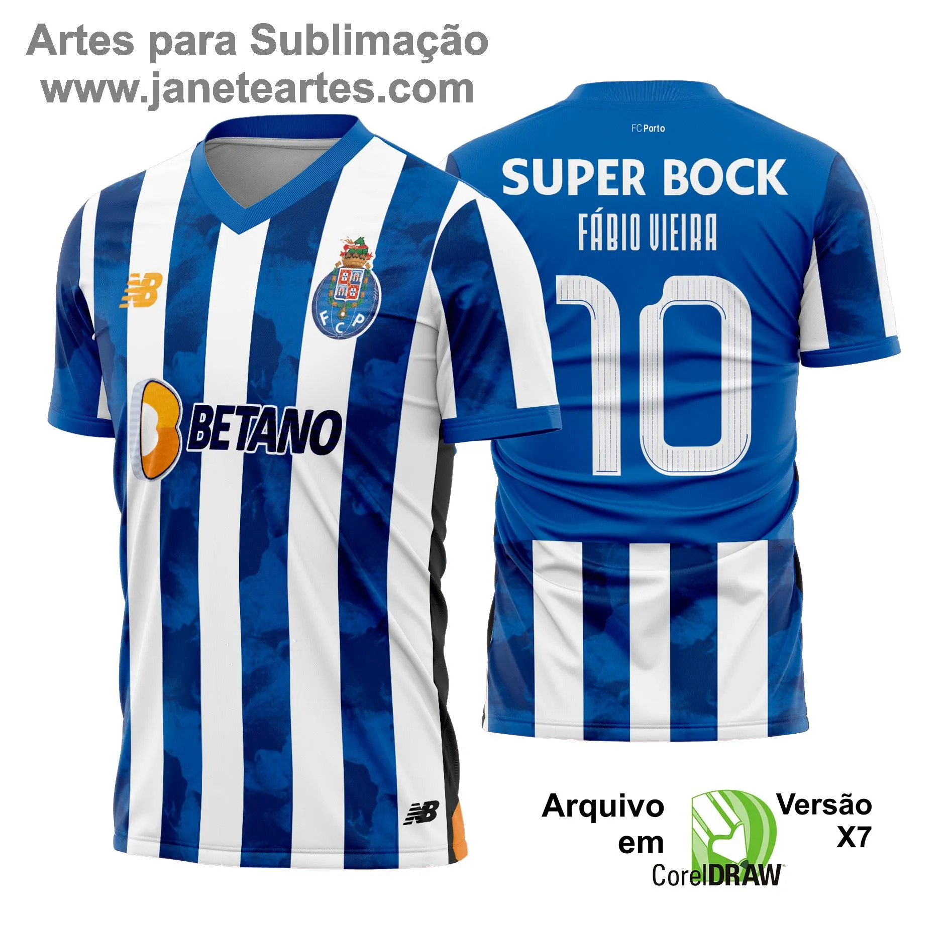 Arte Vetor - Camisa Porto FC Titular 2024 - 2025