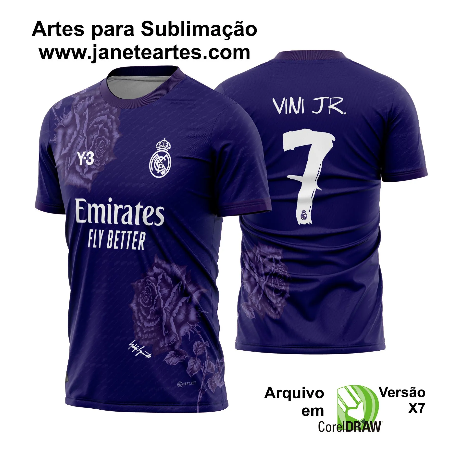 Arte Vetor Camisa Real Madrid 2023 - 2024