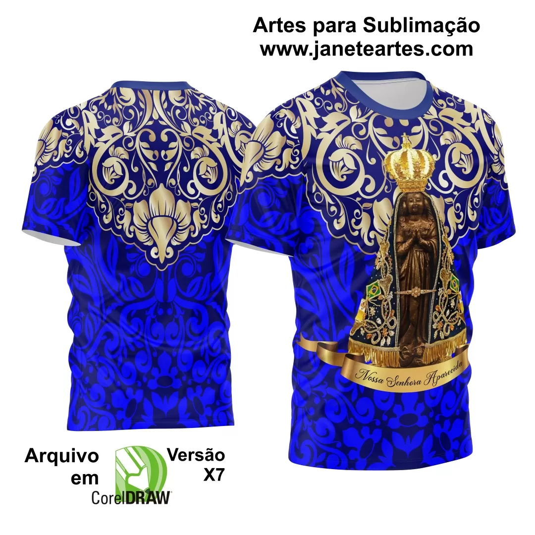Arte Vetor Camisa Religião - Nossa Senhora Aparecida 2024
