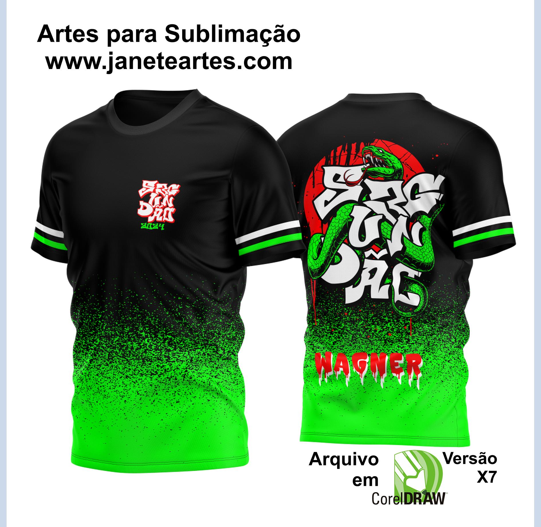 Arte Vetor Camisa Segundão 2024 Cobra Verde