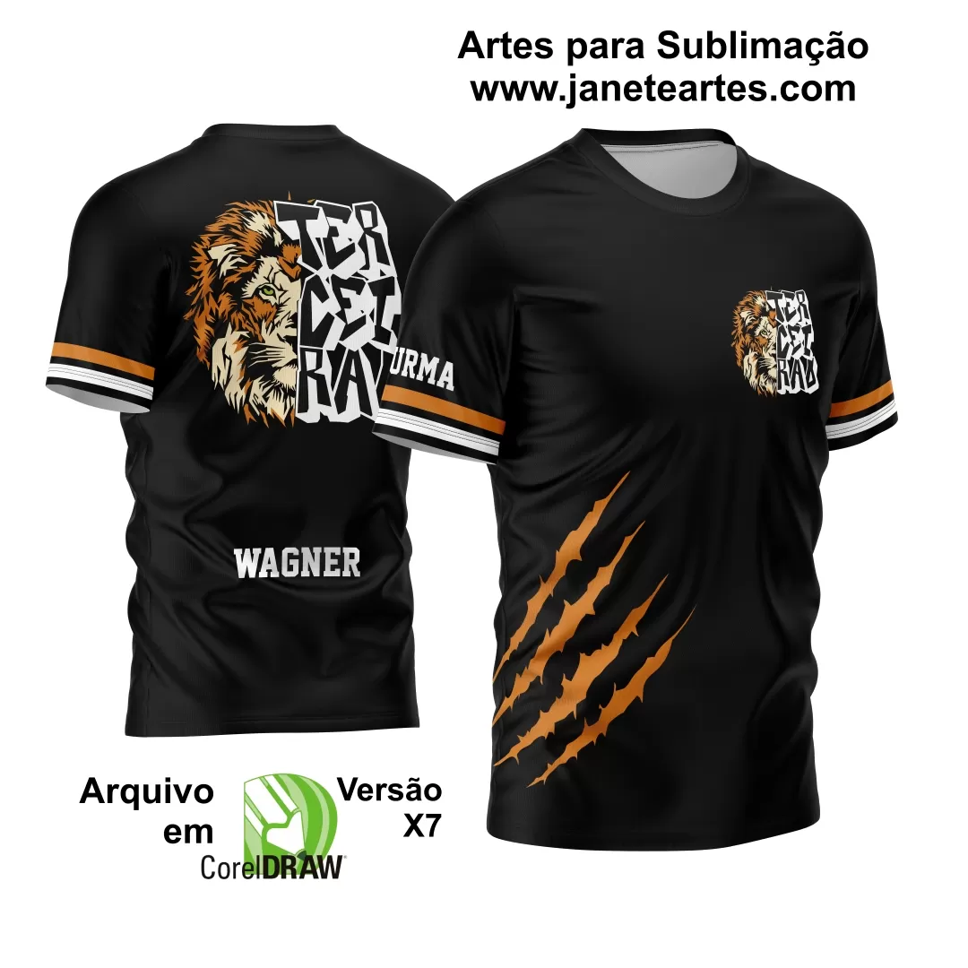 Arte Vetor Camisa Terceirão 2024 Leão e Garra