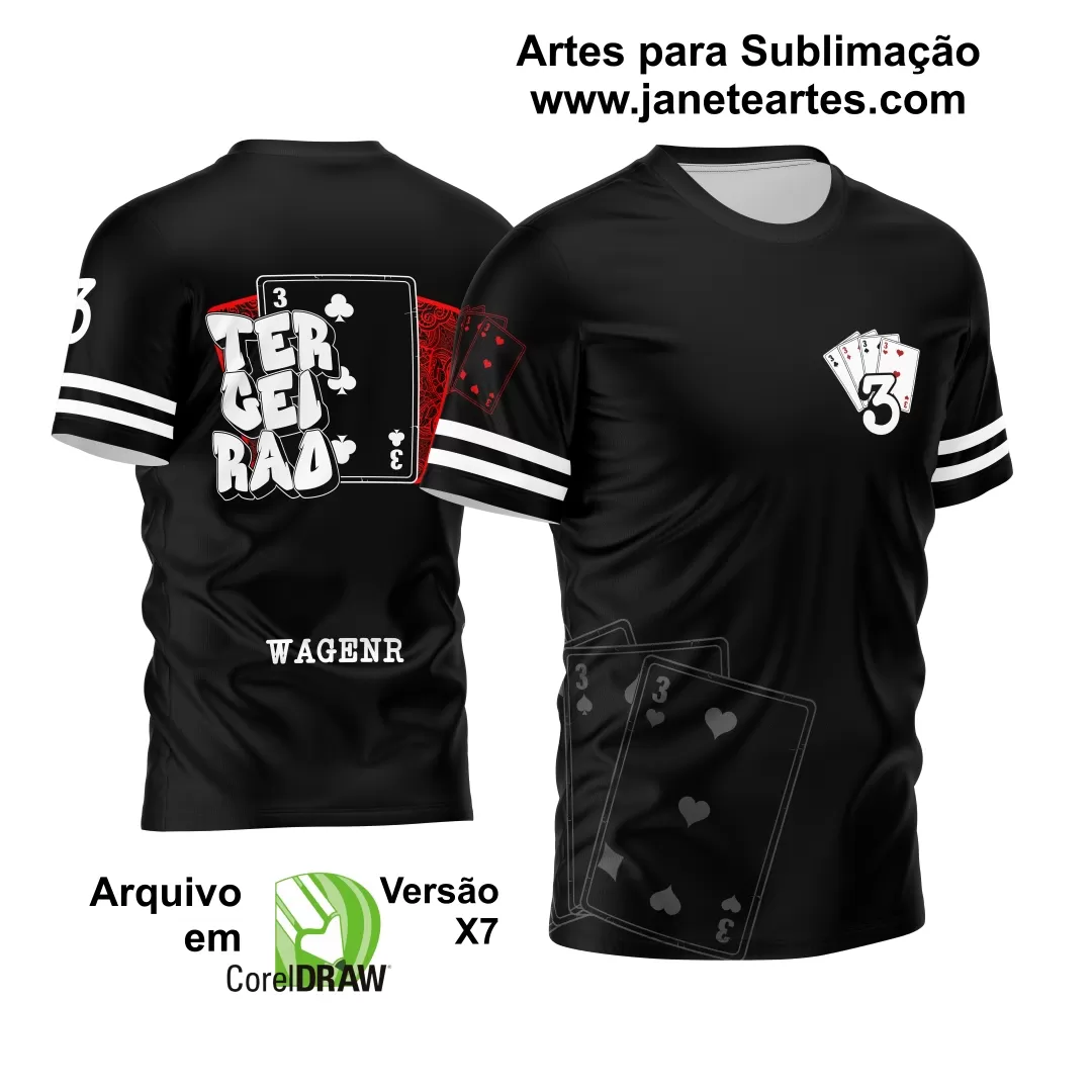 Arte Vetor Camisa Terceirão 2024 Nipes Cartas 3