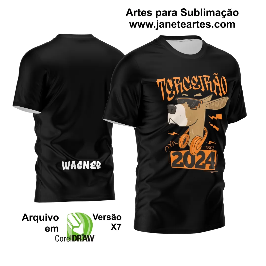 Arte Vetor Camisa Terceirão 2024 Novo Estilo