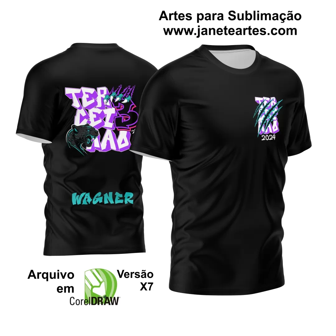 Arte Vetor Camisa Terceirão 2024 Pantera Negra