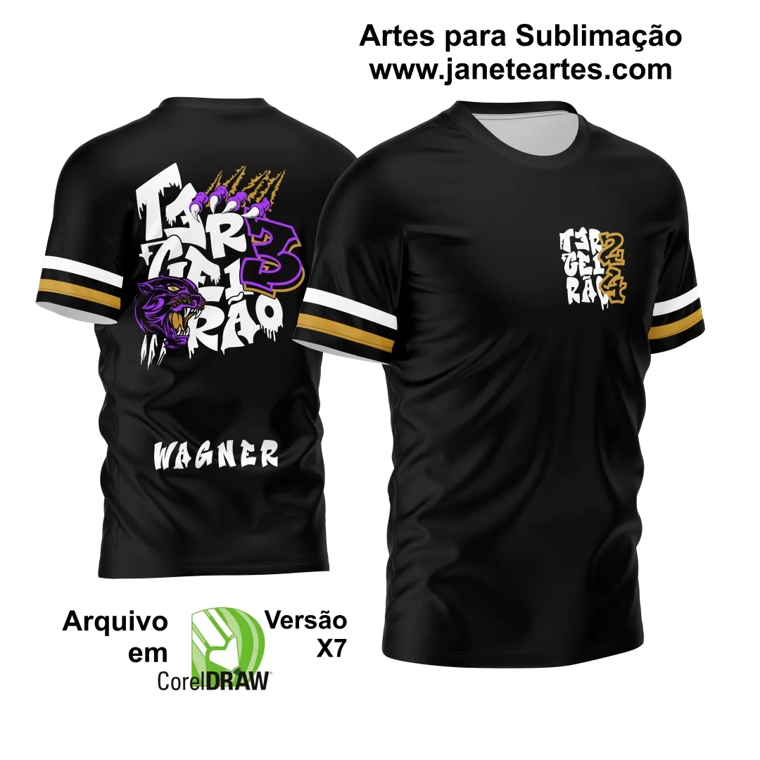 Arte Vetor Camisa Terceirão 2024 Pantera Negra