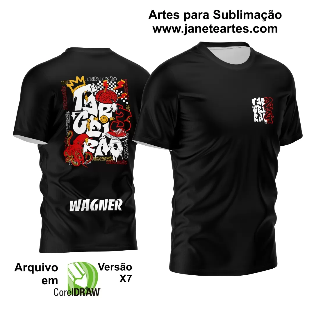 Arte Vetor Camisa Terceirão 2024  Polvo Vermelho