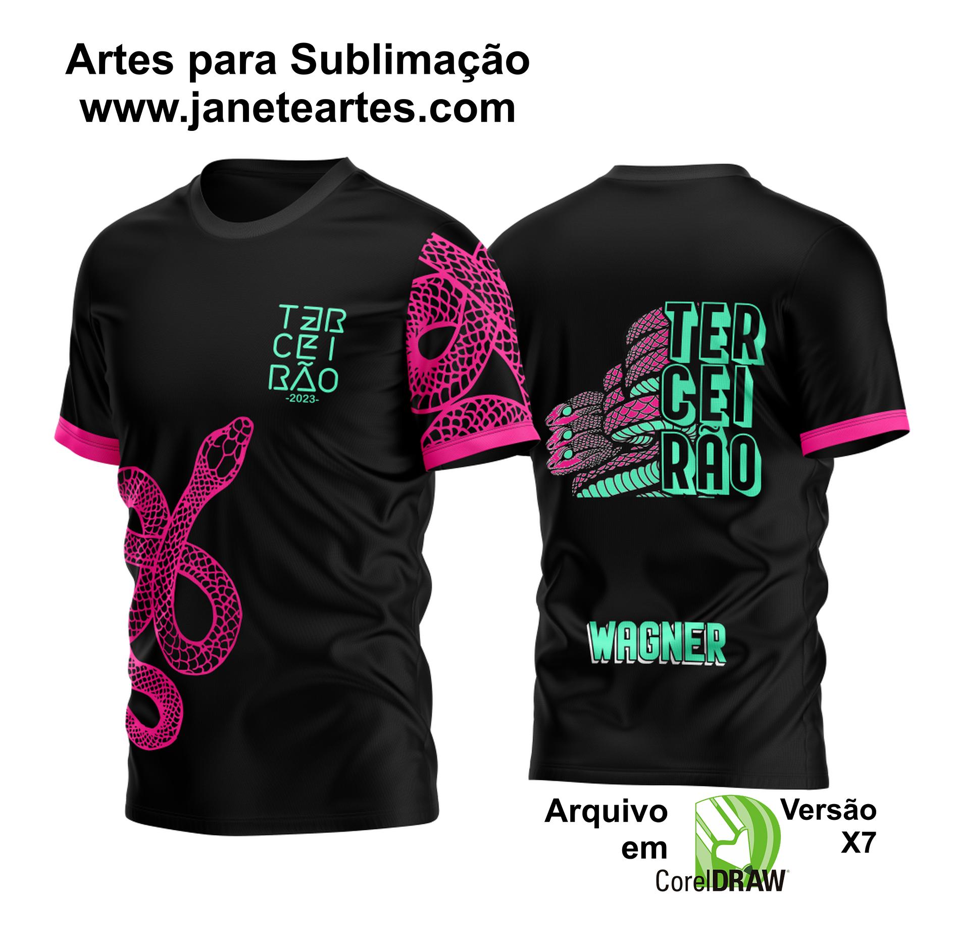 Arte Vetor Camisa Terceirão 3 Cobras 2023: Uma Mistura Única de Arte e Moda