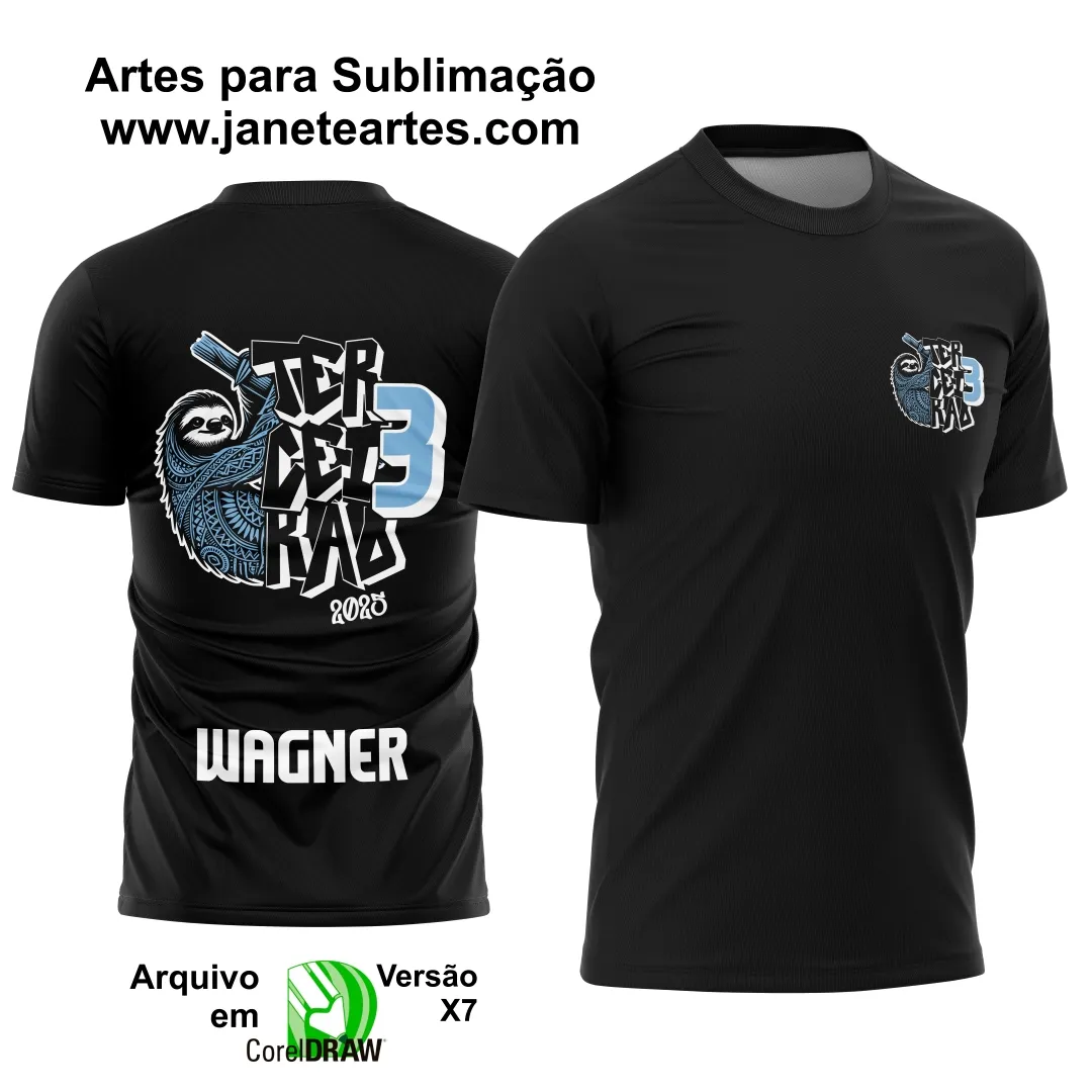 Arte Vetor Camisa Terceirão Bicho Preguiça