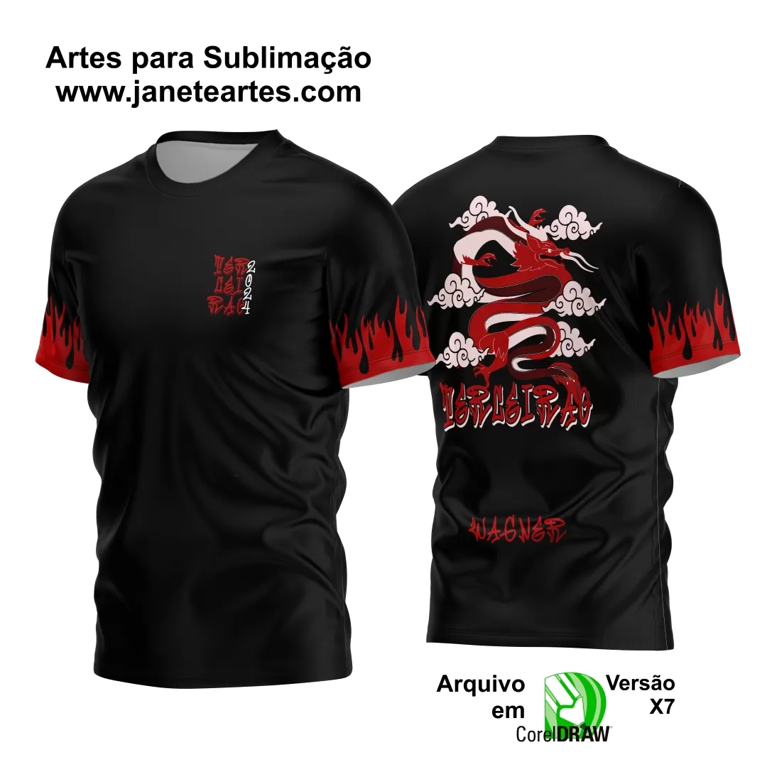 Arte Vetor Camisa Terceirão Dragão 2024 - 2025