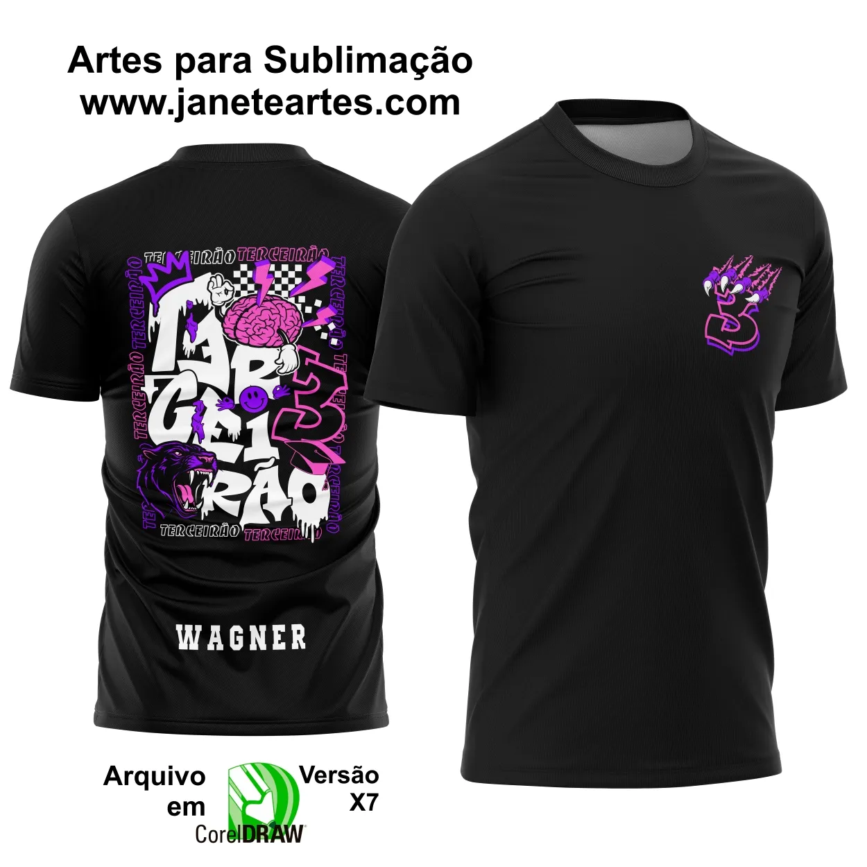 Arte Vetor Camisa Terceirão Pantera