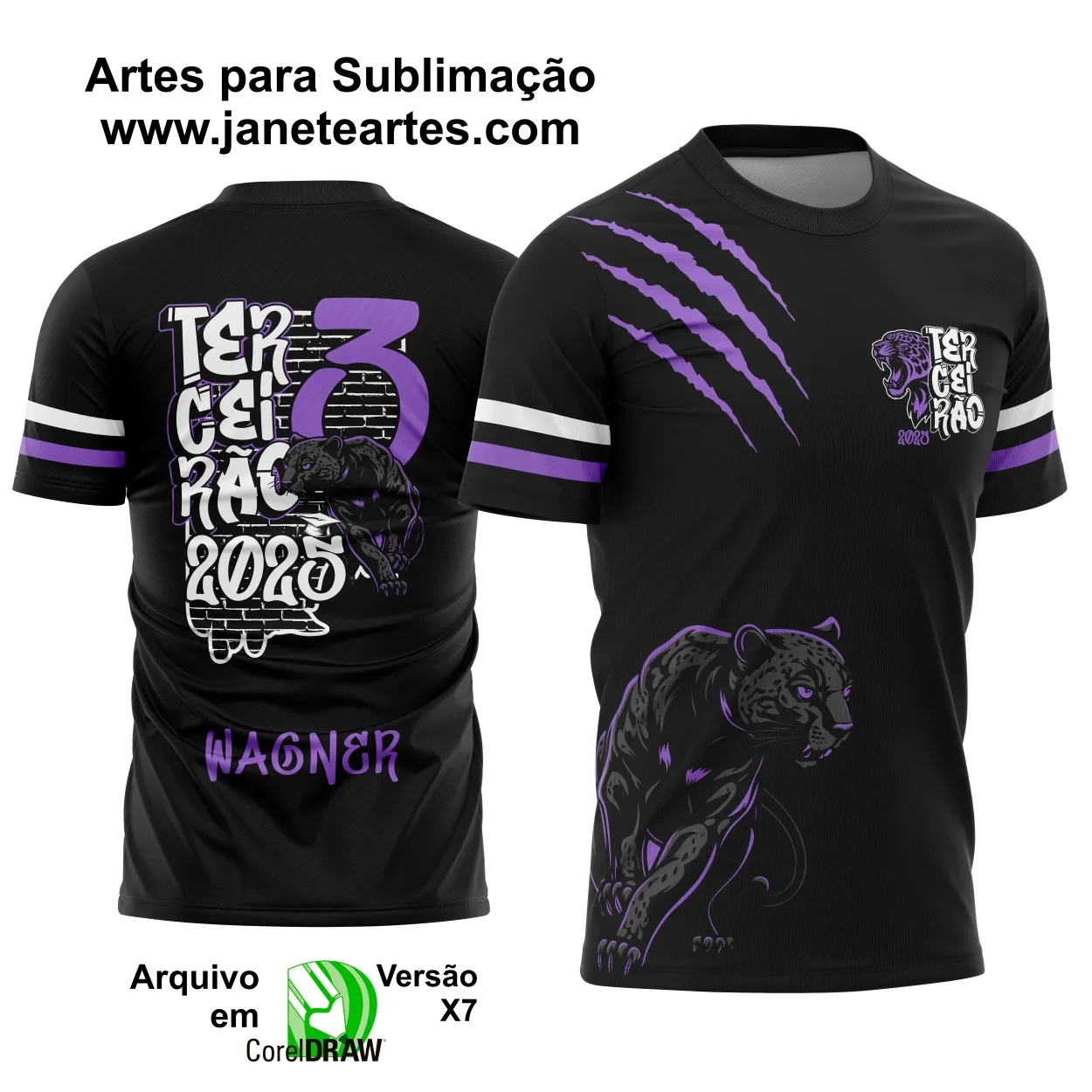 Arte Vetor Camisa Terceirão Pantera Negra