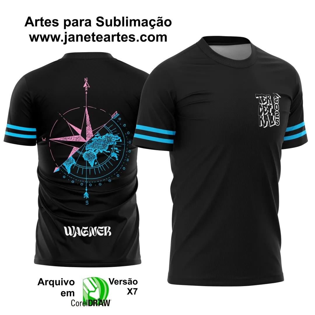 Arte Vetor Camisa Terceirão Rosa dos Ventos 2025