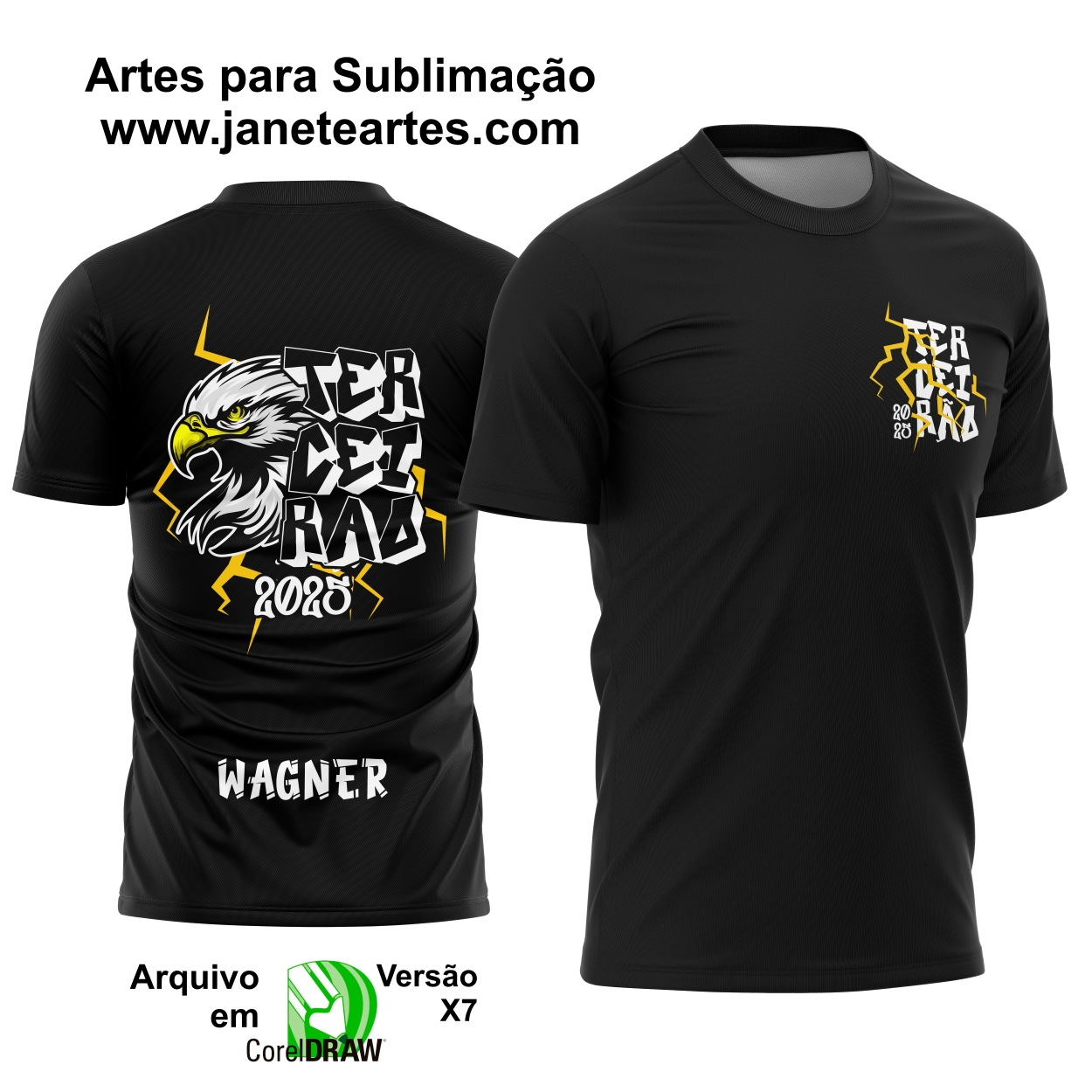 Arte Vetor Camisa Terceirão Águia