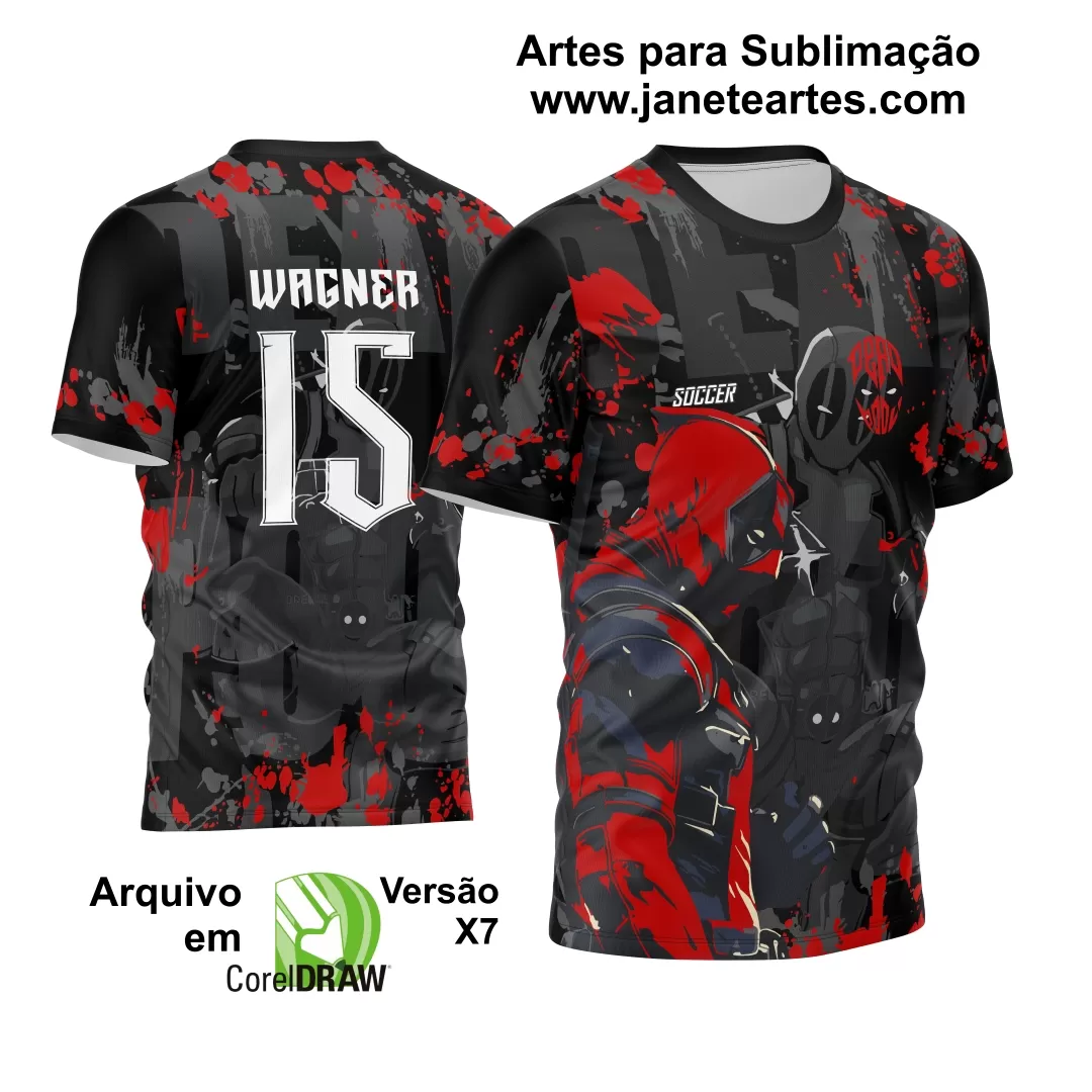 Arte Vetor Camisa de Interclasse 2024 - 2025 - Deadpool