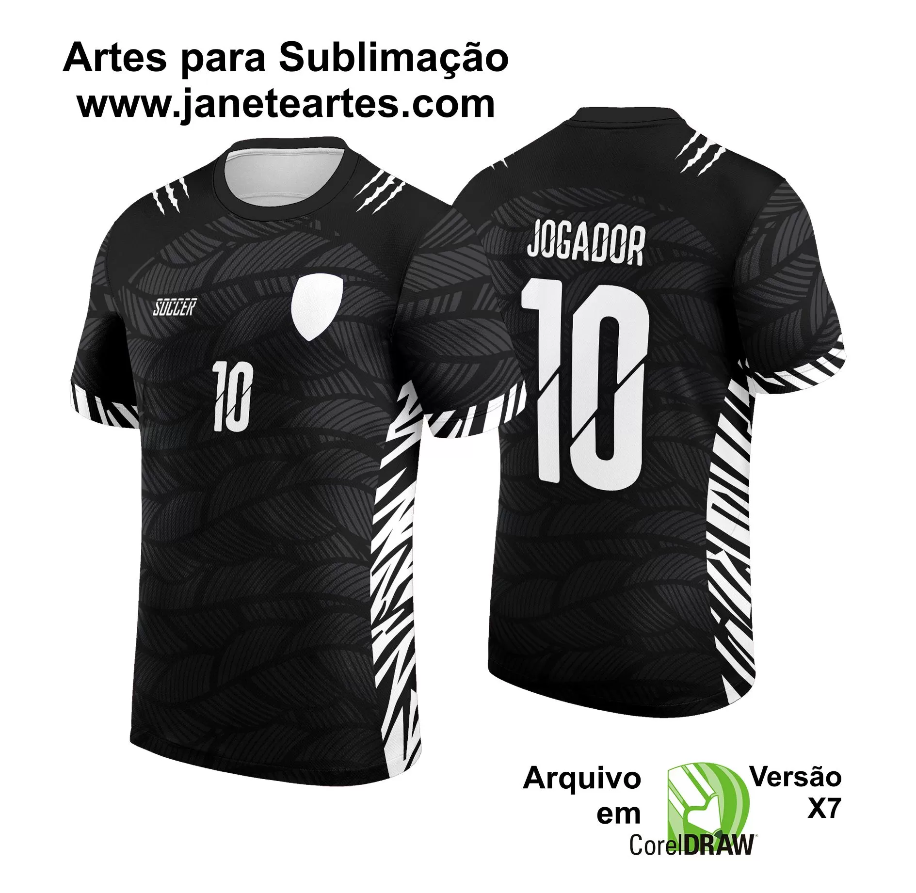 Arte Vetor Camisa de Interclasse 2024 - 2025 - Folhas