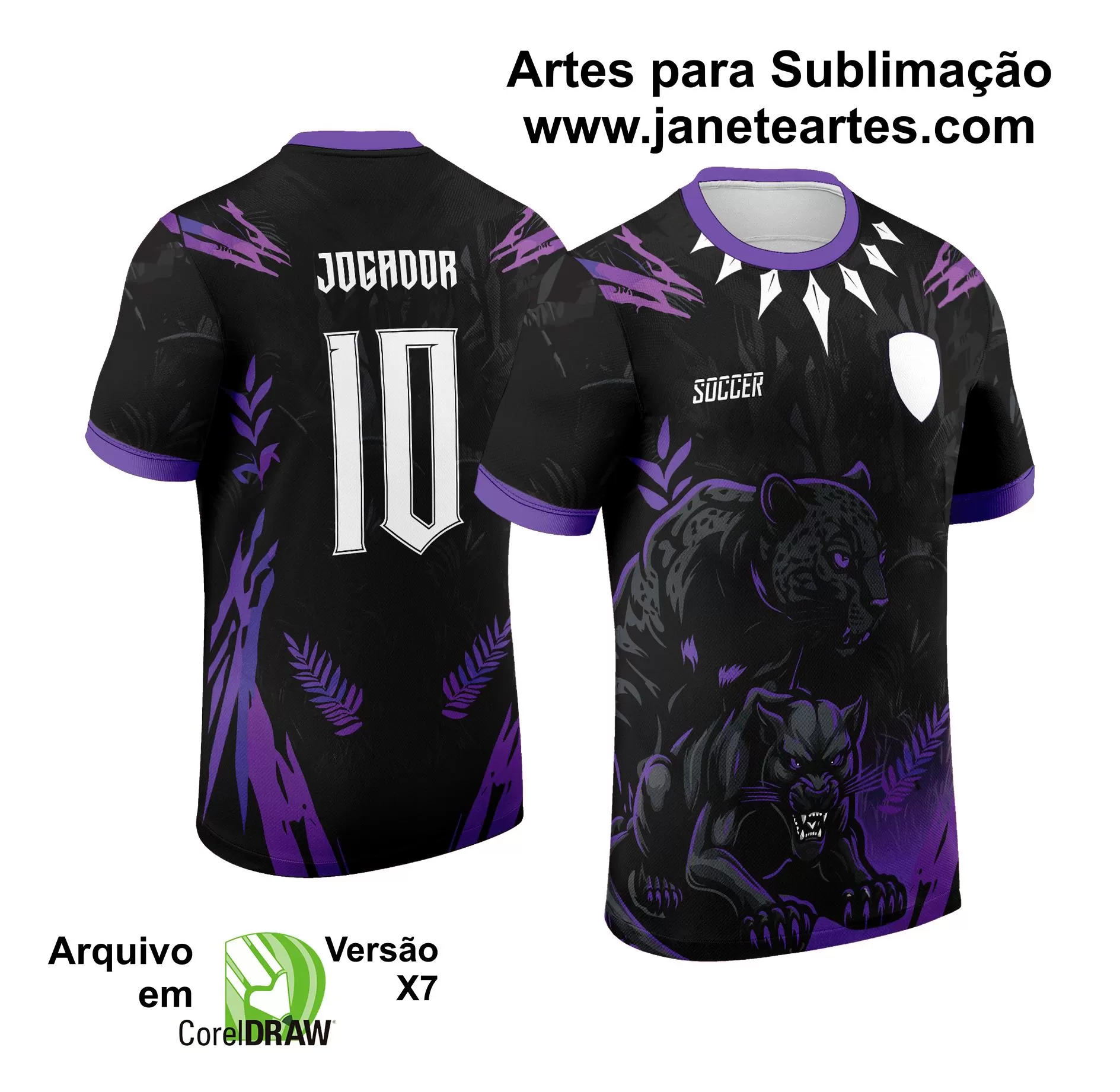 Arte Vetor Camisa de Interclasse 2024 - 2025 - Pantera