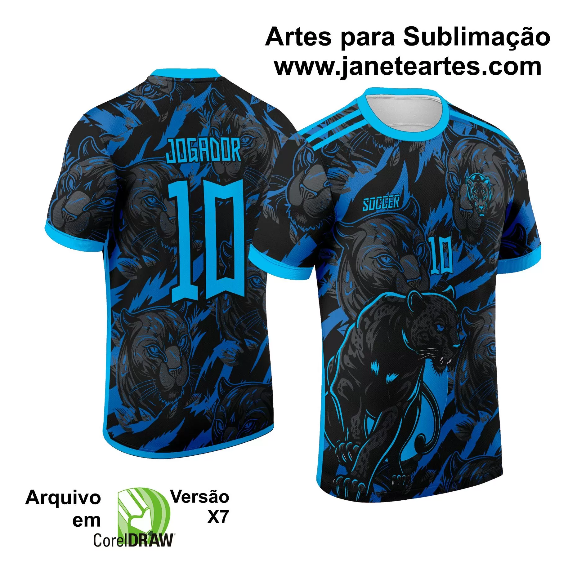 Arte Vetor Camisa de Interclasse 2024 - 2025 - Pantera Negra