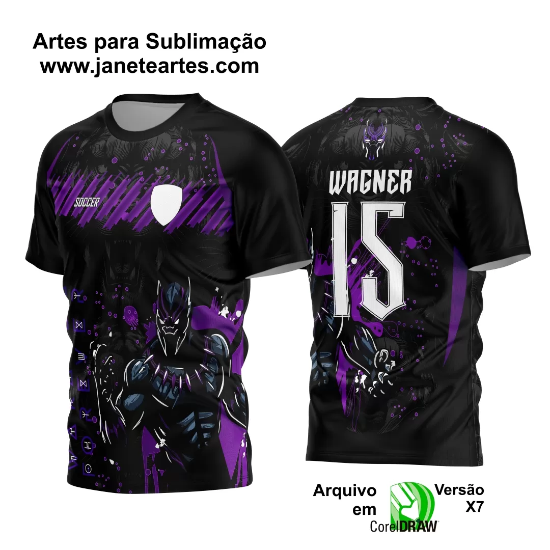 Arte Vetor Camisa de Interclasse 2024 - 2025 - Pantera Negra