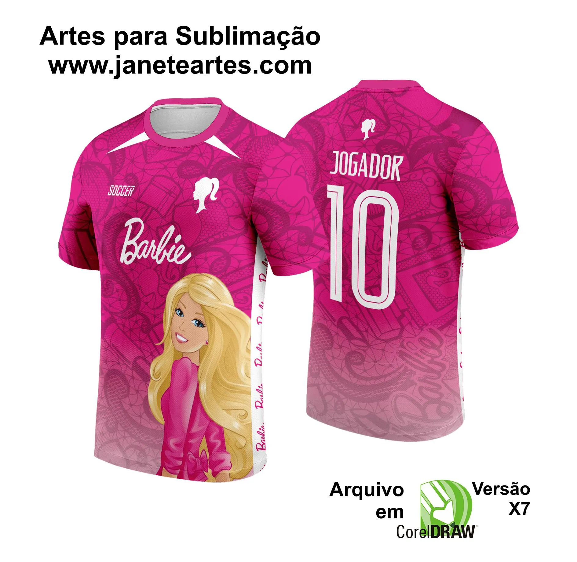 Arte Vetor Camisa de Interclasse Barbie 2024 - 2025