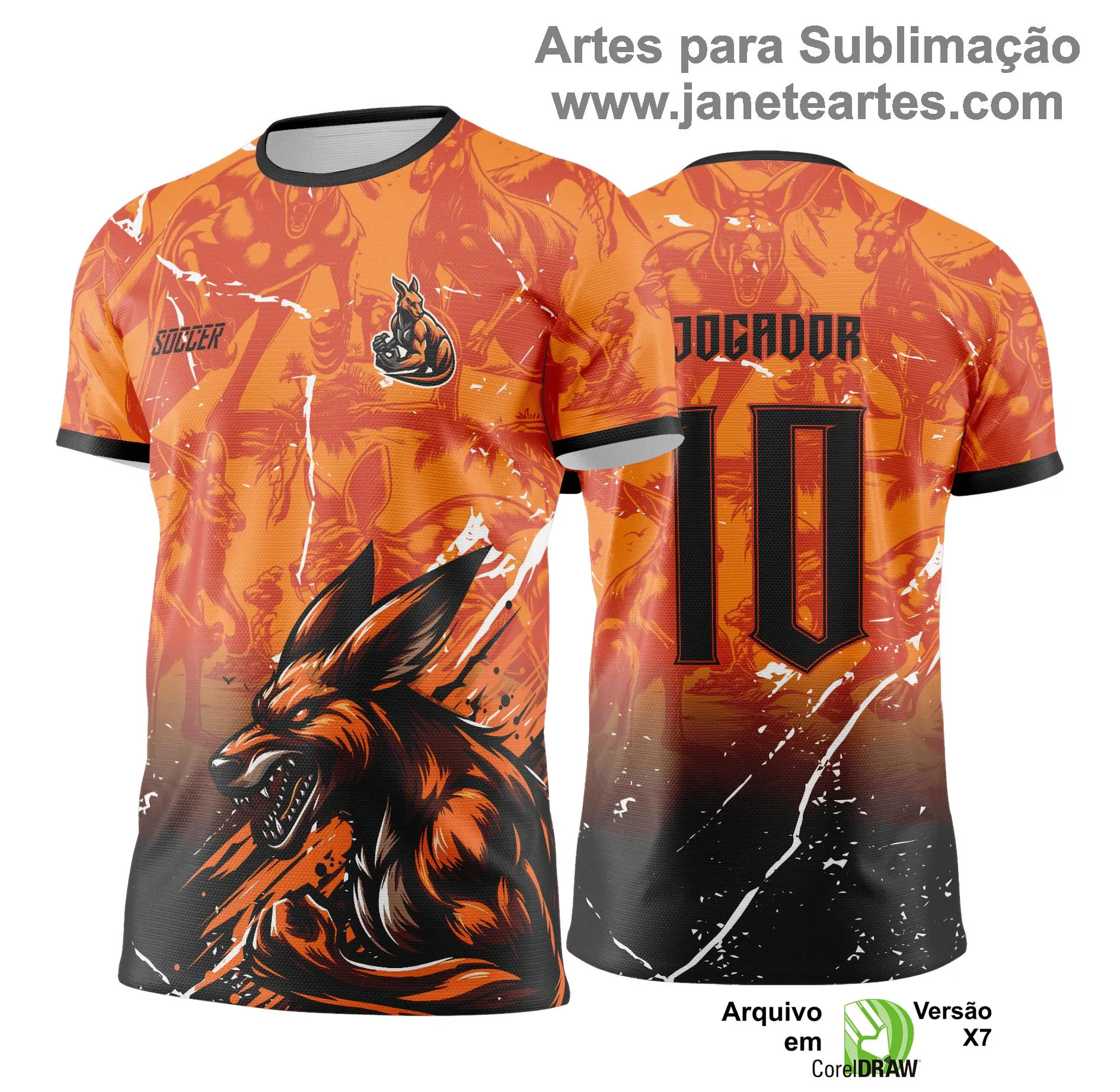 Arte Vetor Camisa de Interclasse Canguru -  Jogos Internos 2024 - 2025