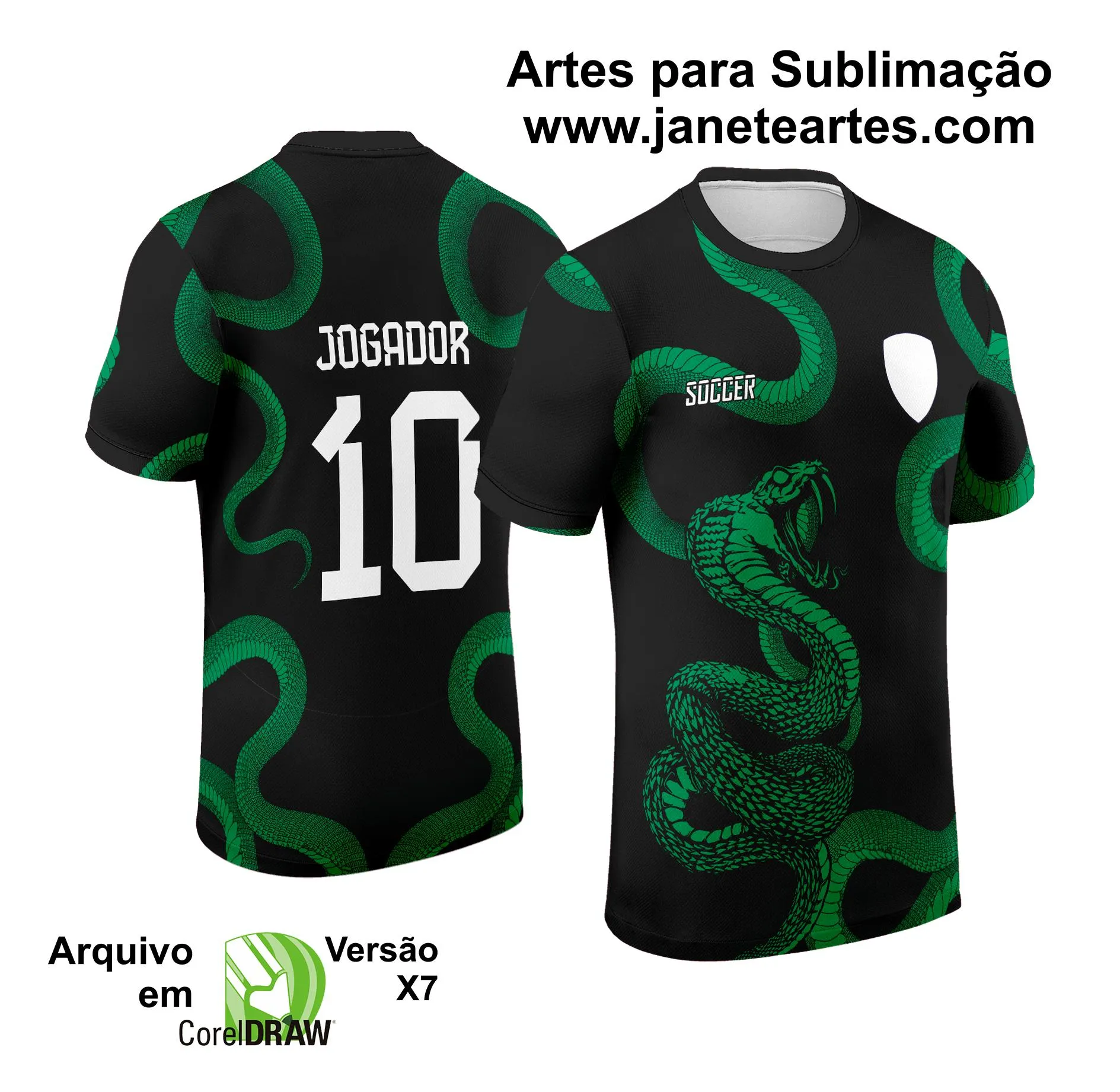 Arte Vetor Camisa de Interclasse Cobra 2024 - 2025