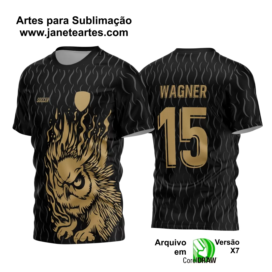 Arte Vetor Camisa de Interclasse Coruja 2024 - 2025