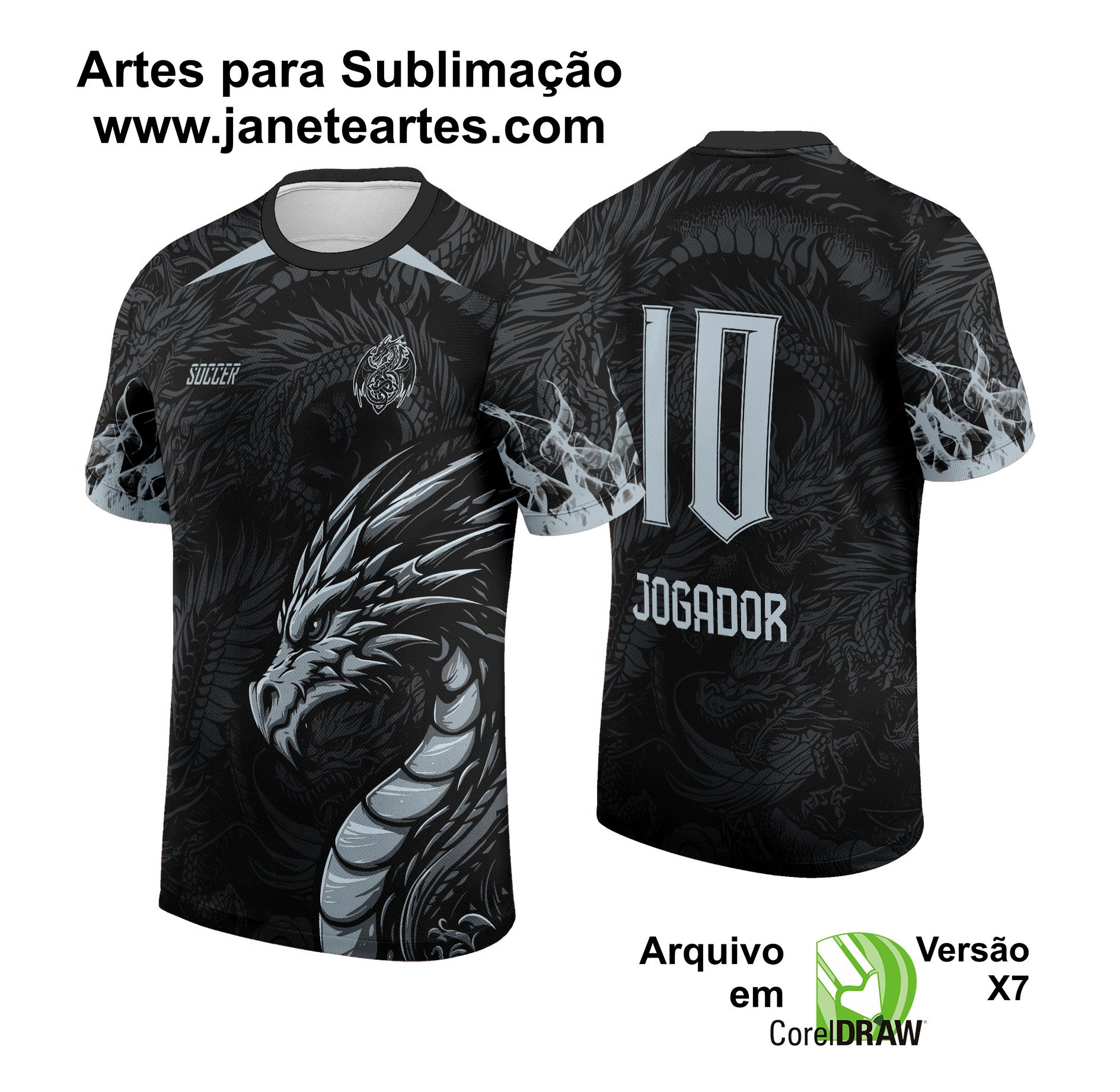 Arte Vetor Camisa de Interclasse Dragão 2024 - 2025