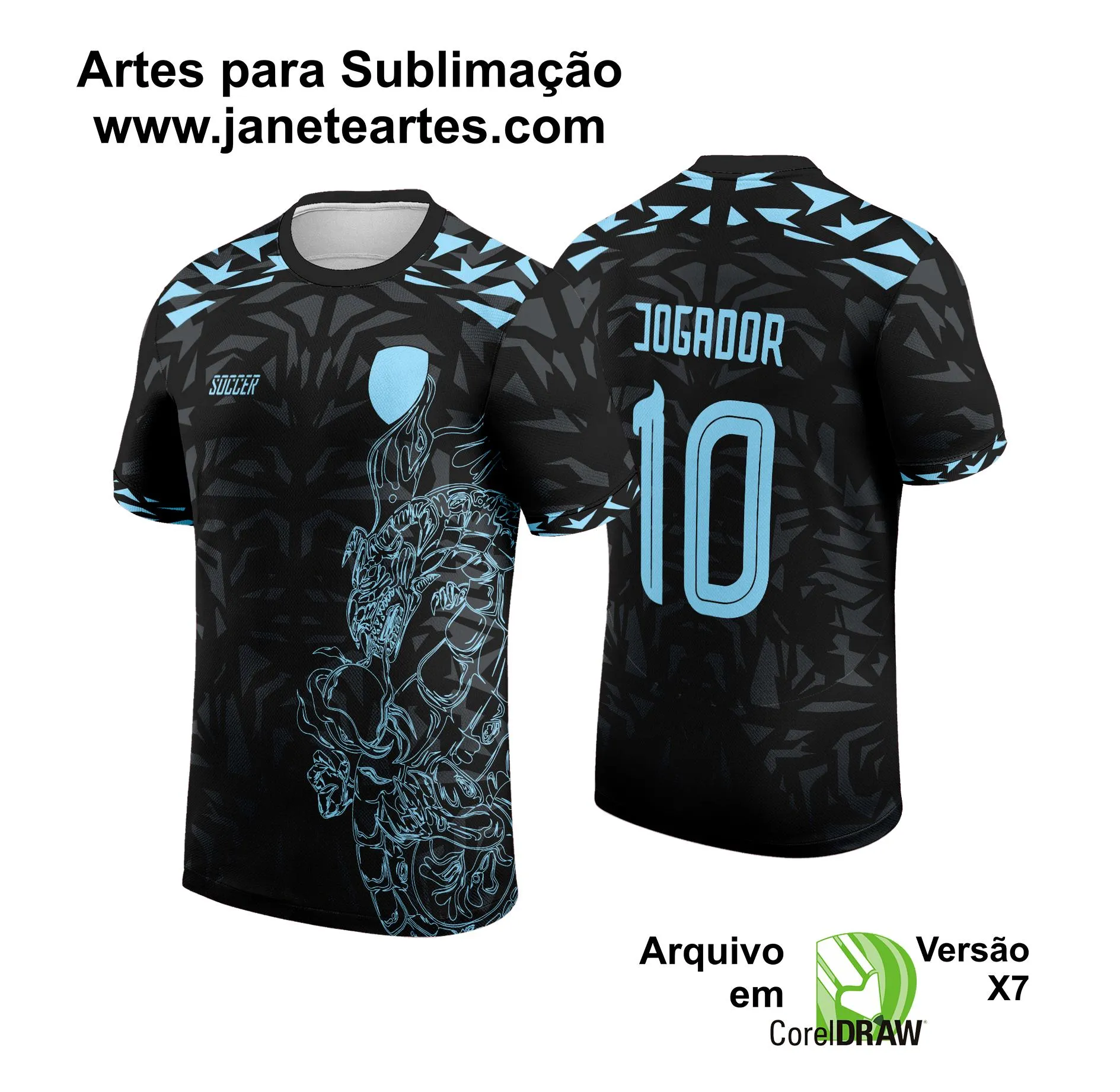 Arte Vetor Camisa de Interclasse Dragão 2024 - 2025