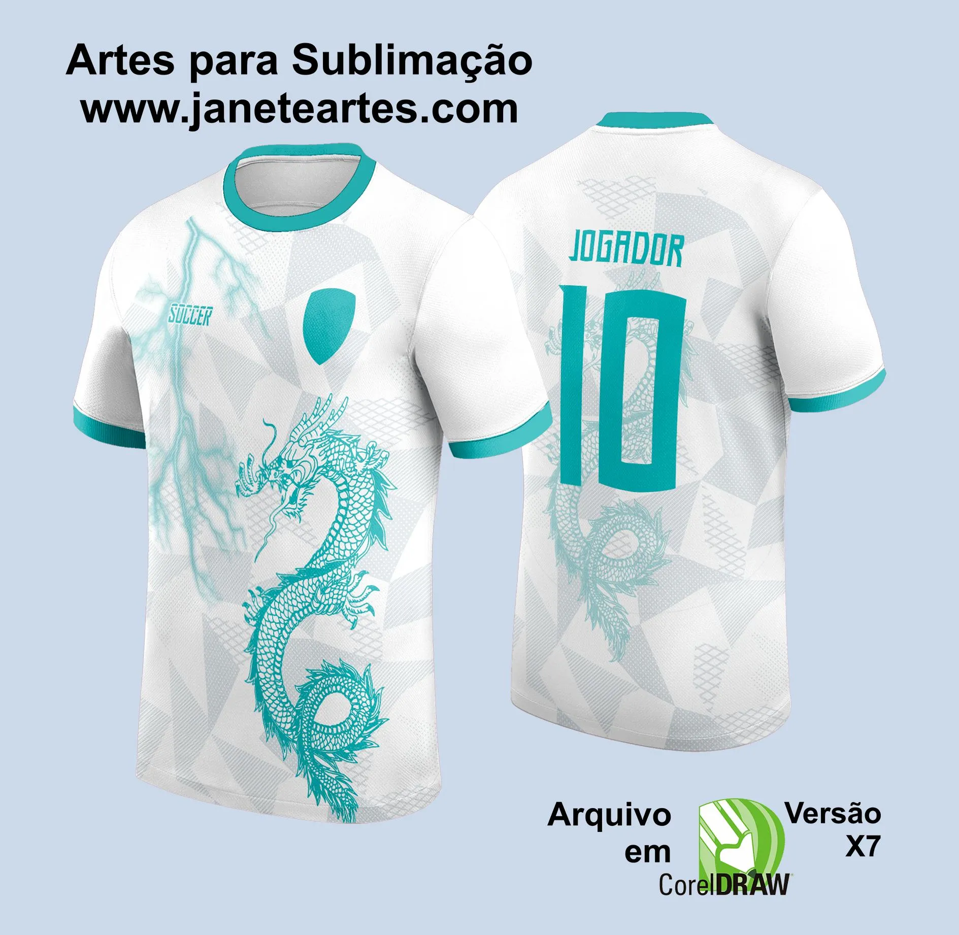 Arte Vetor Camisa de Interclasse Dragão 2024 - 2025