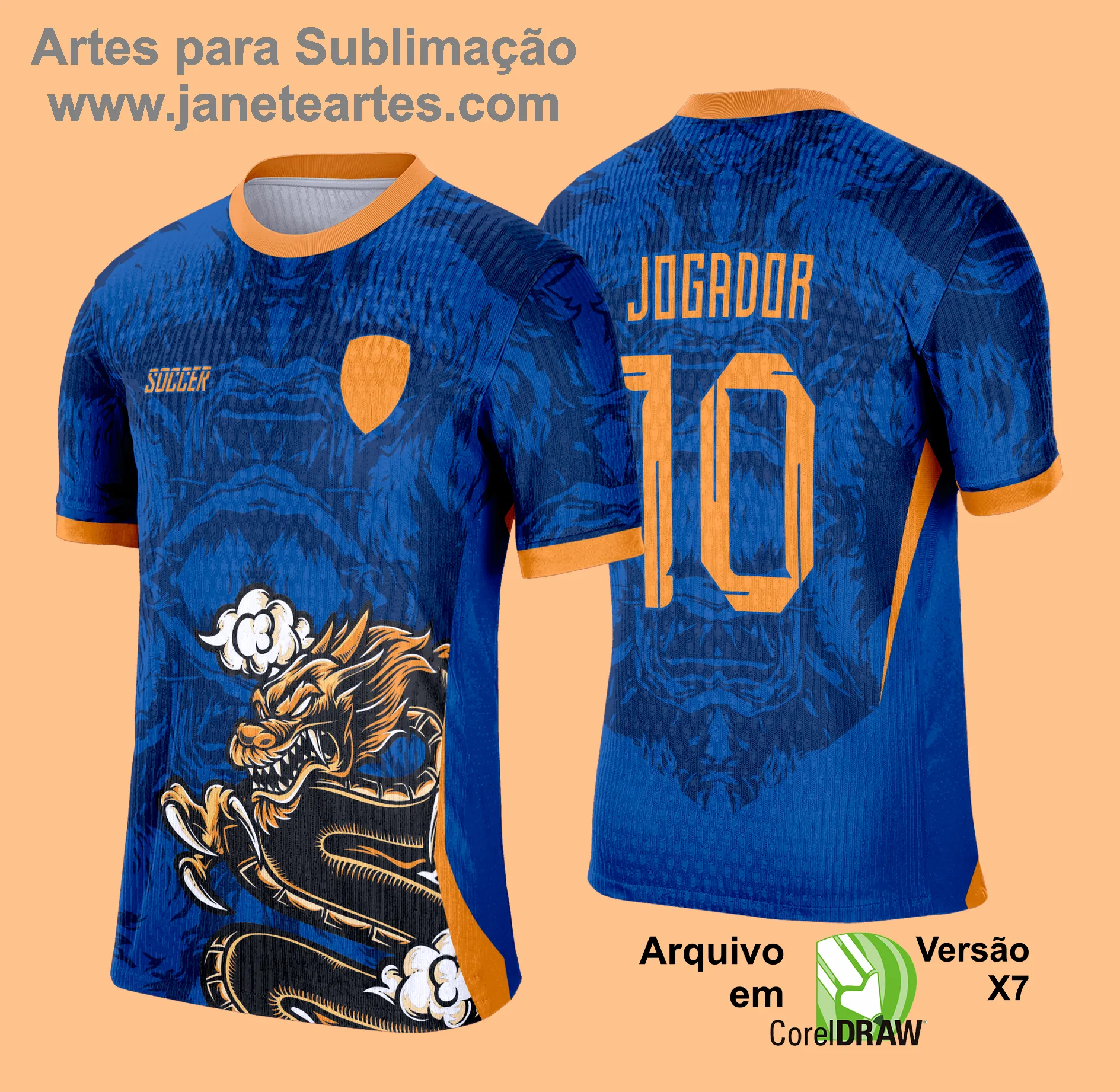 Arte Vetor Camisa de Interclasse Escolar 2025: DRAGÃO