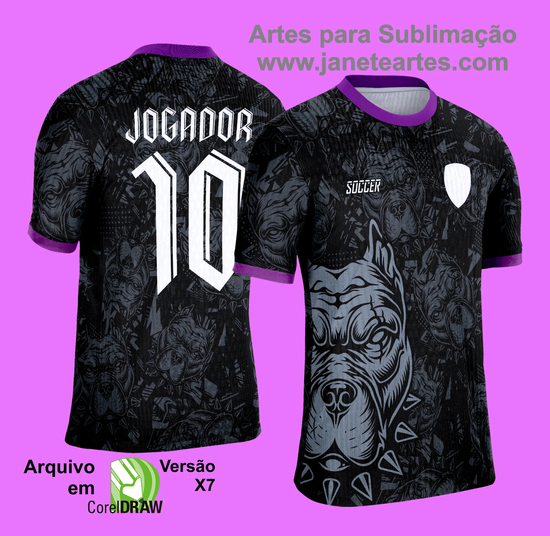 Arte Vetor Camisa de Interclasse Escolar 2025: PITBULL