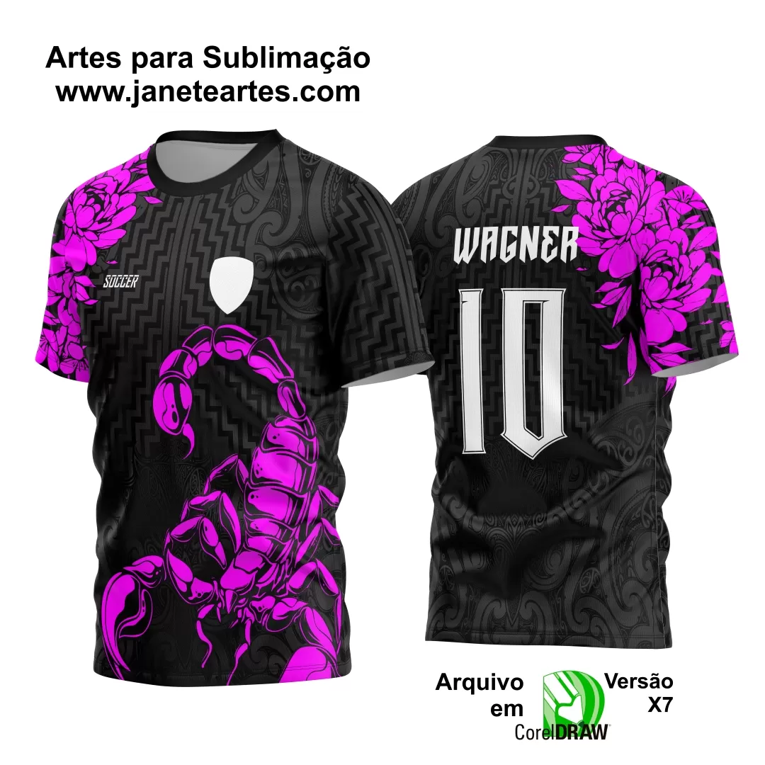 Arte Vetor Camisa de Interclasse Escorpião 2024 - 2025