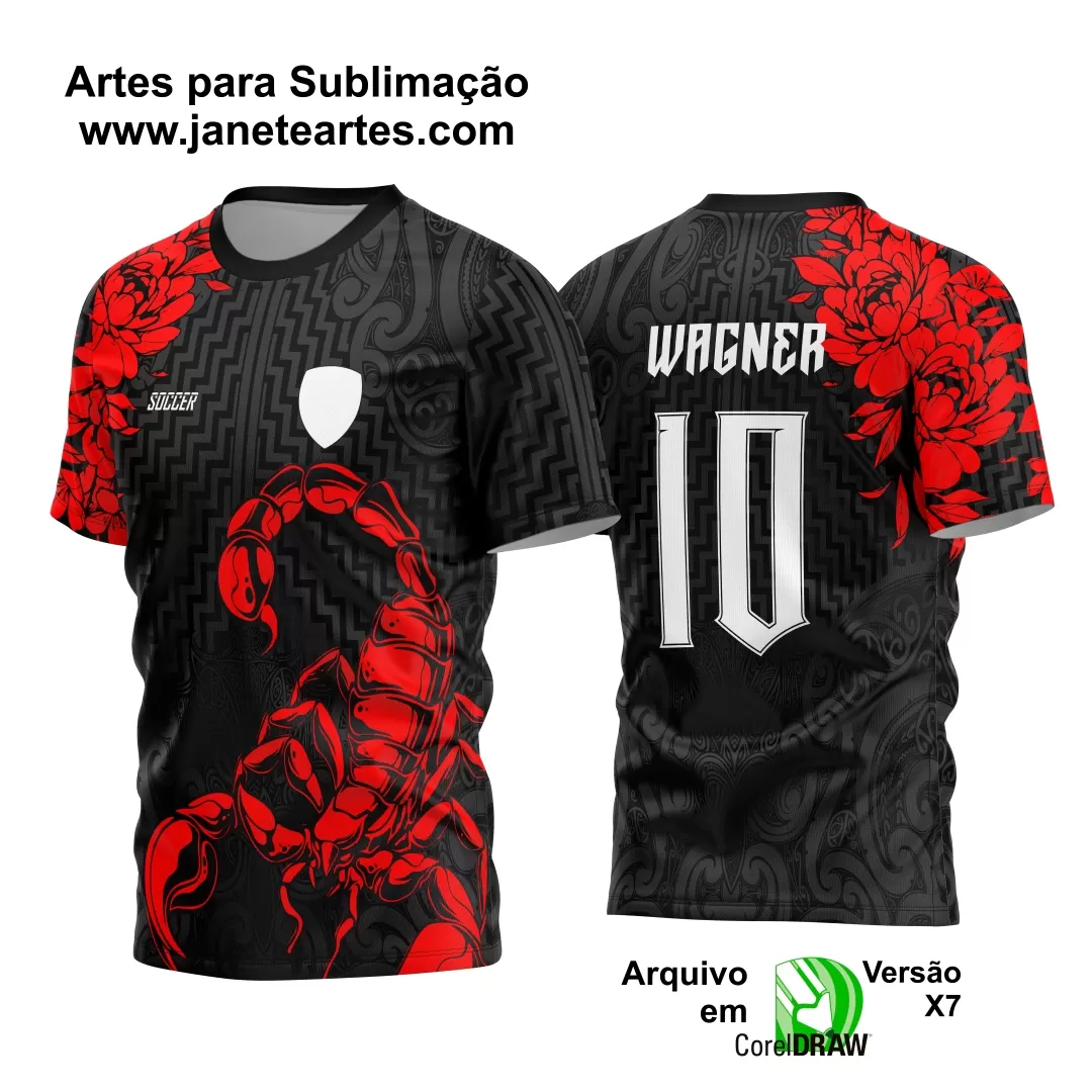 Arte Vetor Camisa de Interclasse Escorpião 2024 - 2025