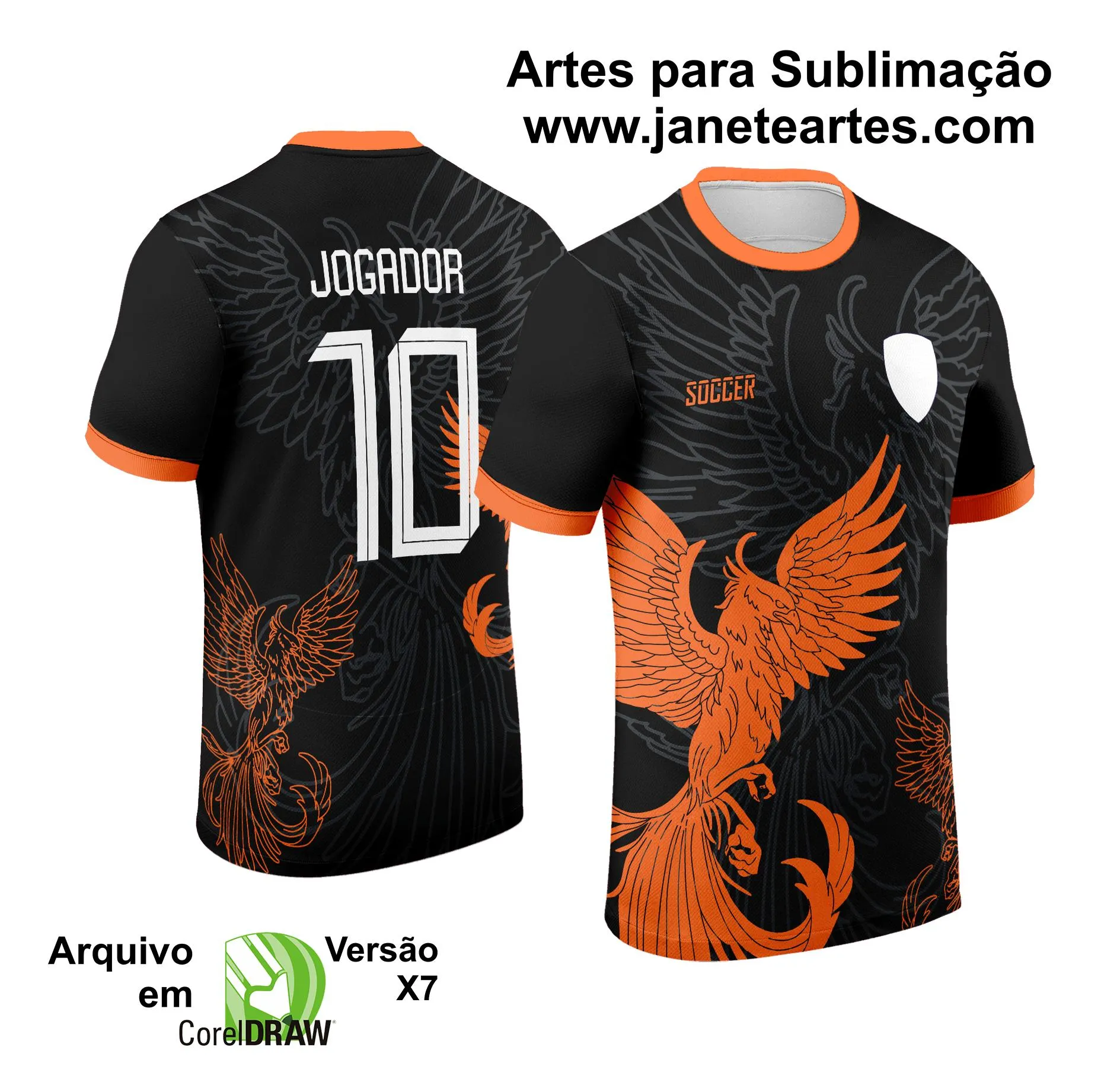 Arte Vetor Camisa de Interclasse Fênix 2024 - 2025