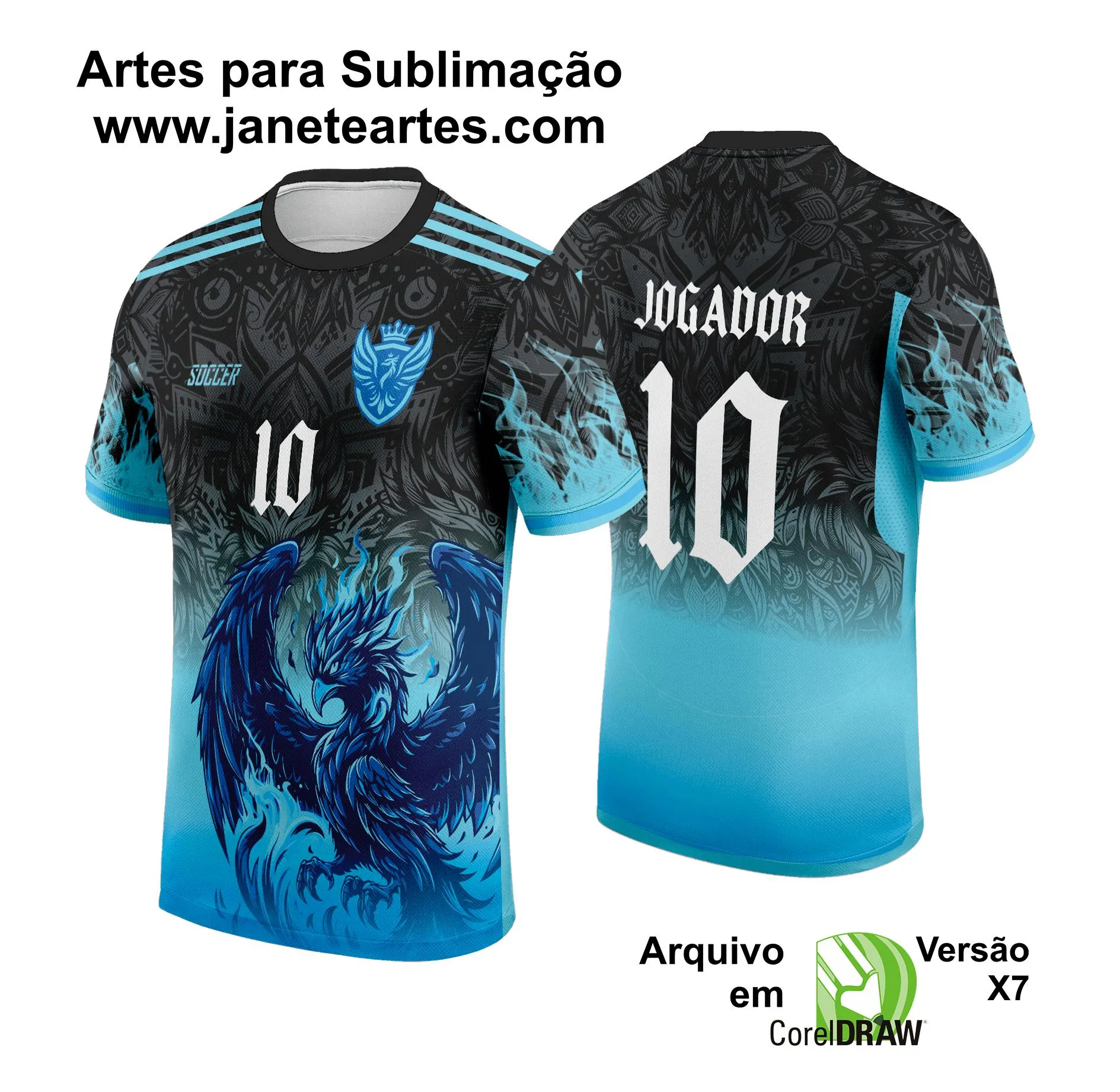 Arte Vetor Camisa de Interclasse Fênix 2024 - 2025