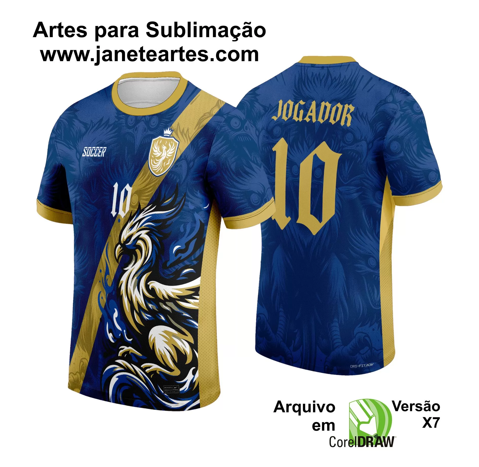 Arte Vetor Camisa de Interclasse Fênix 2024 - 2025