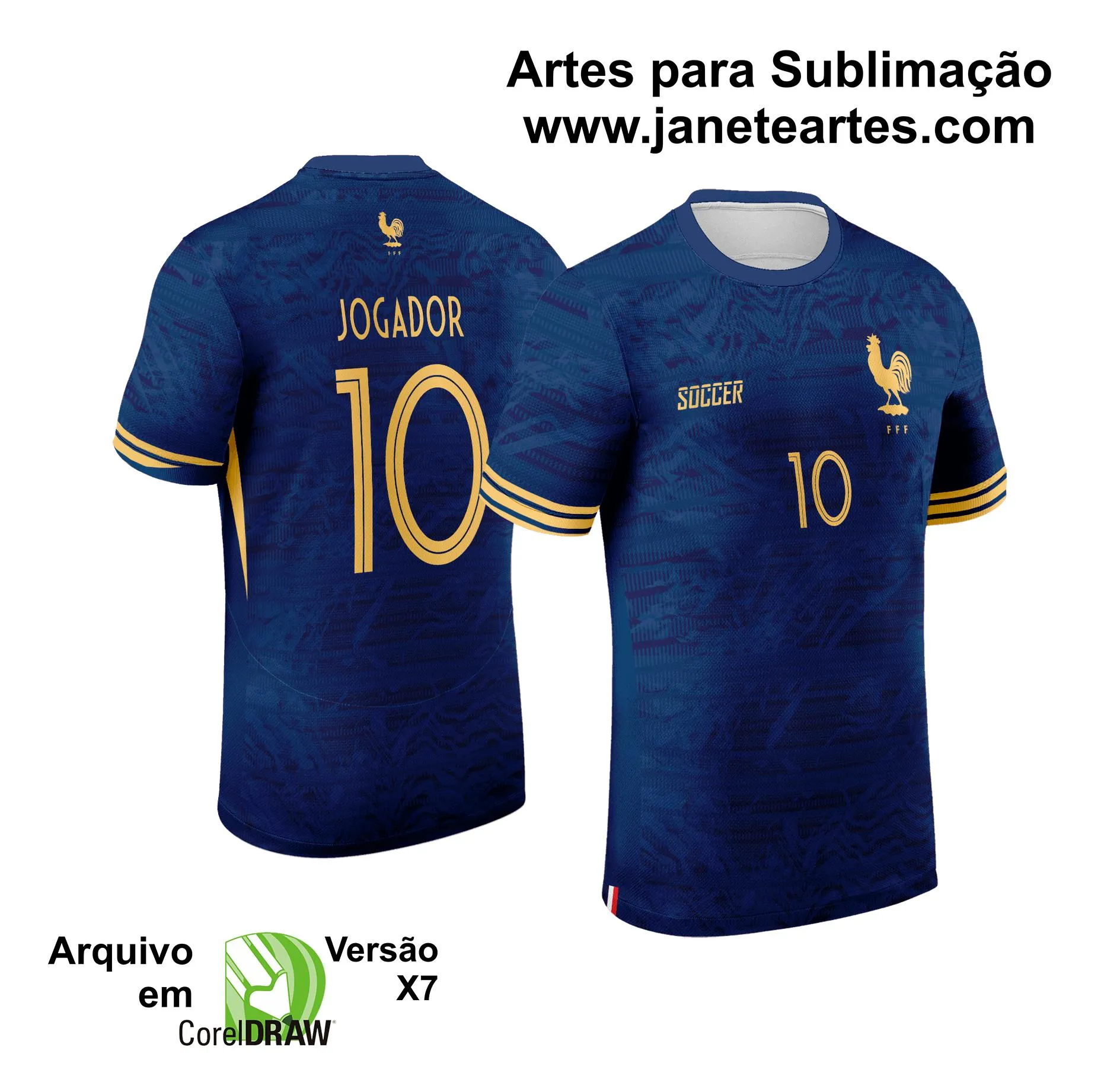 Arte Vetor Camisa de Interclasse França 2024 - 2025