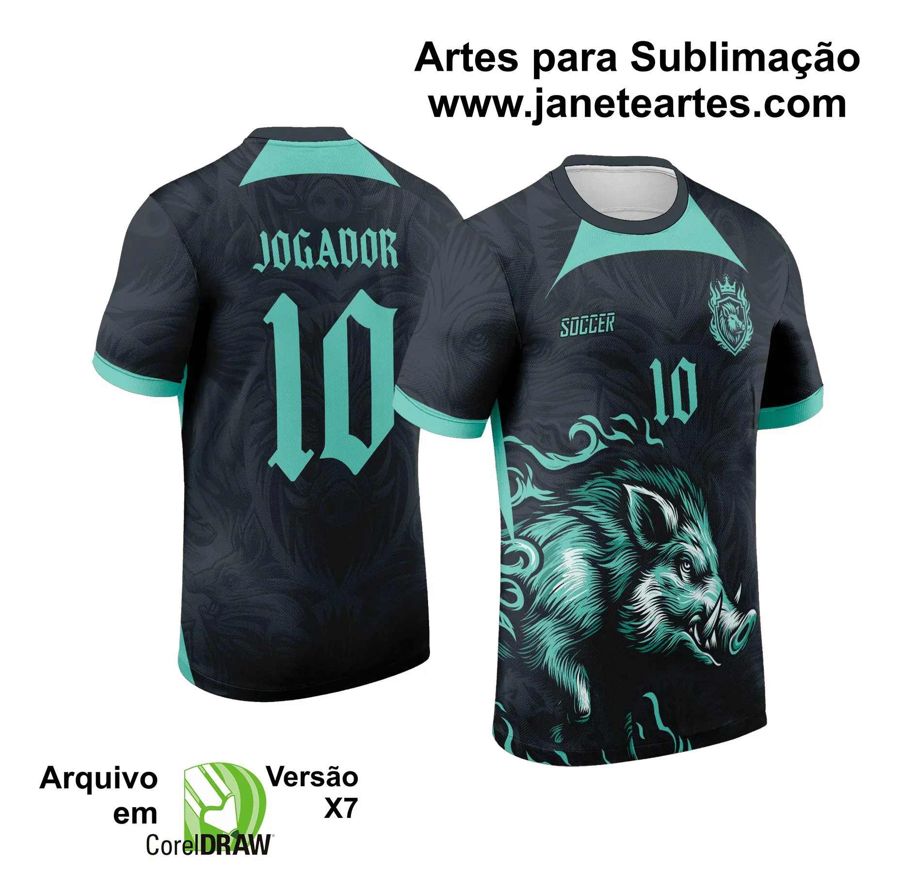 Arte Vetor Camisa de Interclasse Javali 2024 - 2025