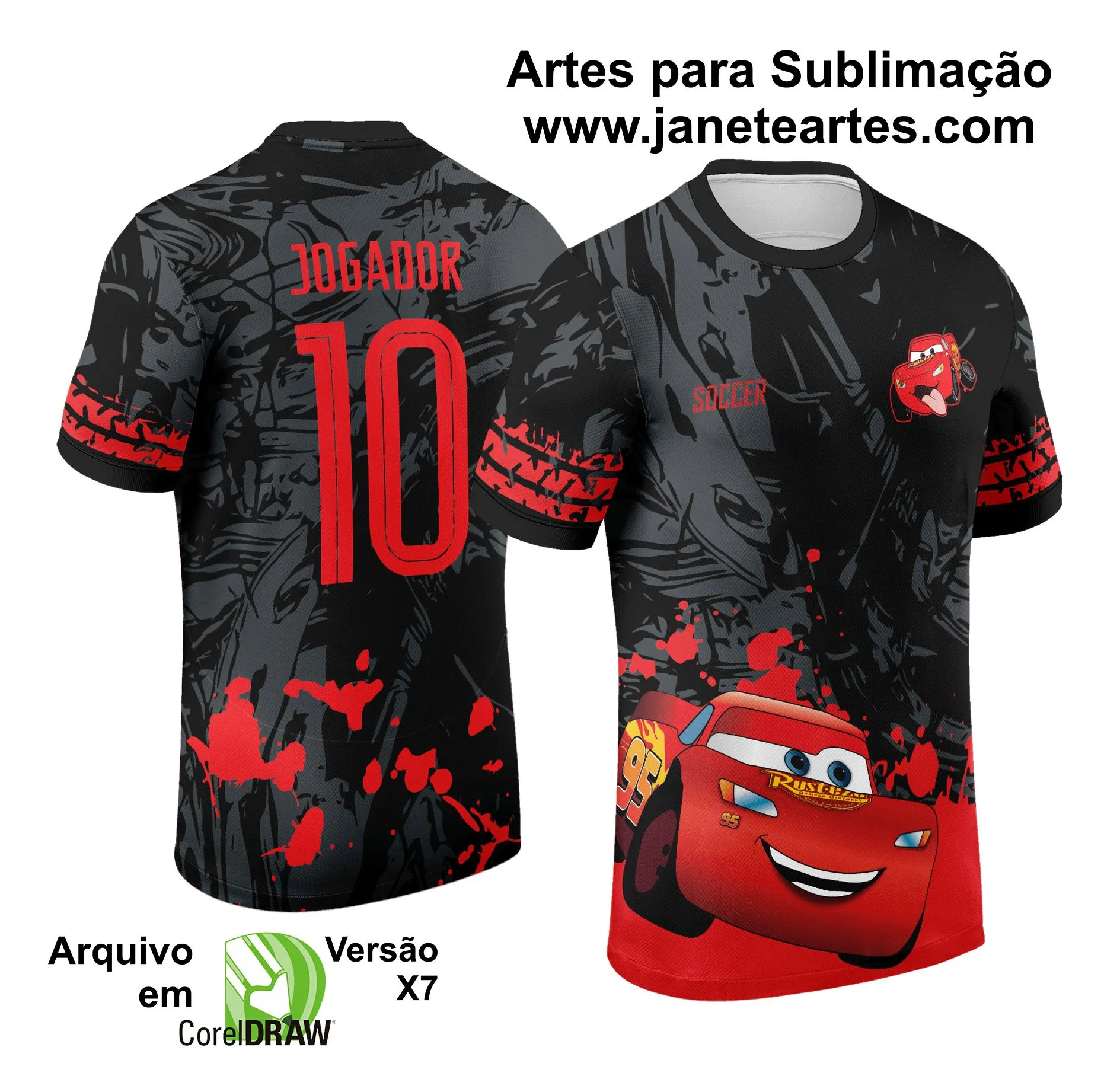 Arte Vetor Camisa de Interclasse Jogos Internos Carros 2024