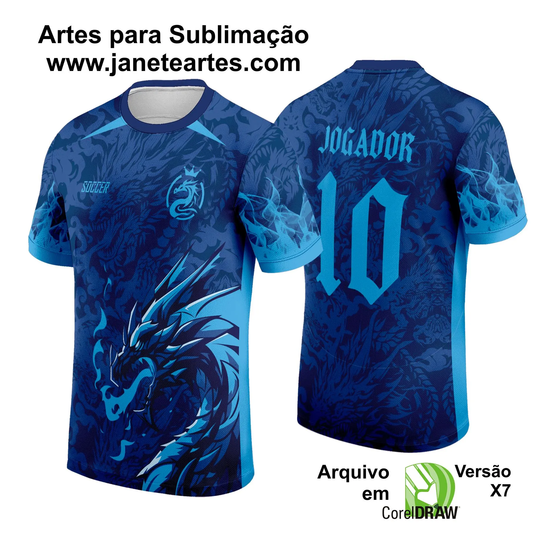 Arte Vetor Camisa de Interclasse Jogos Internos Dragão 2024 - 2025