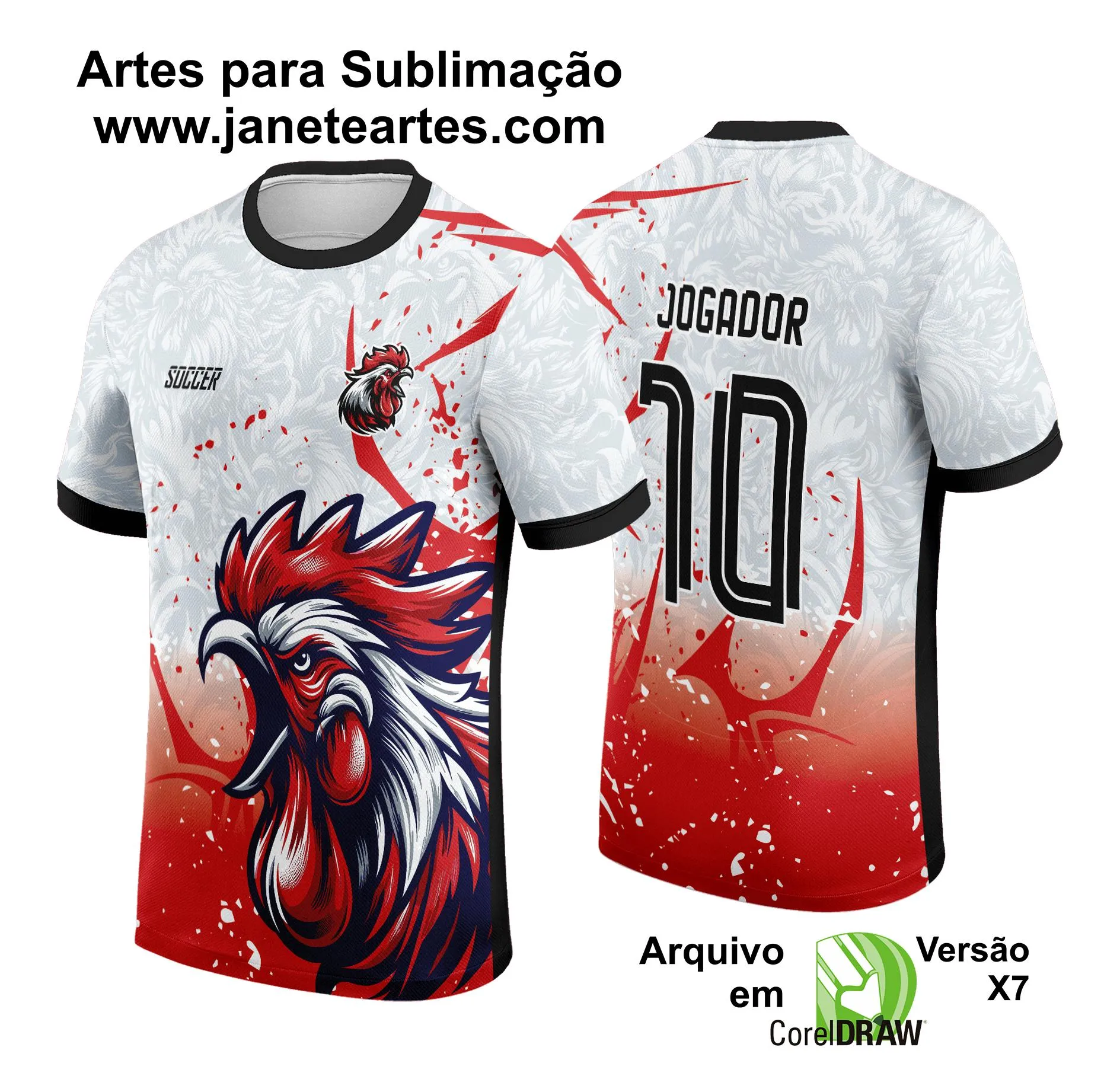 Arte Vetor Camisa de Interclasse Jogos Internos Galo 2024