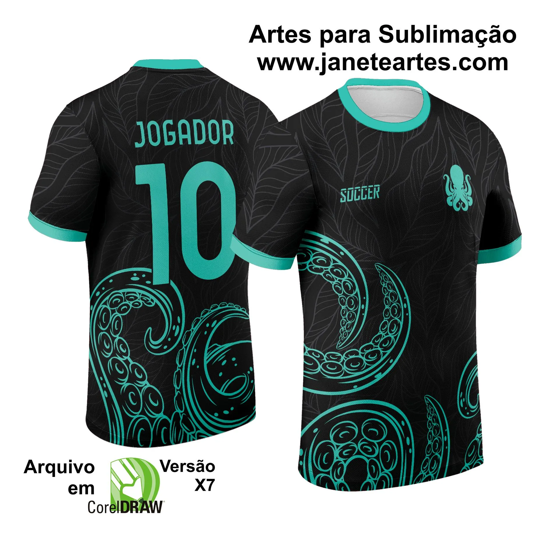 Arte Vetor Camisa de Interclasse Jogos Internos Polvo 2024 - 2025