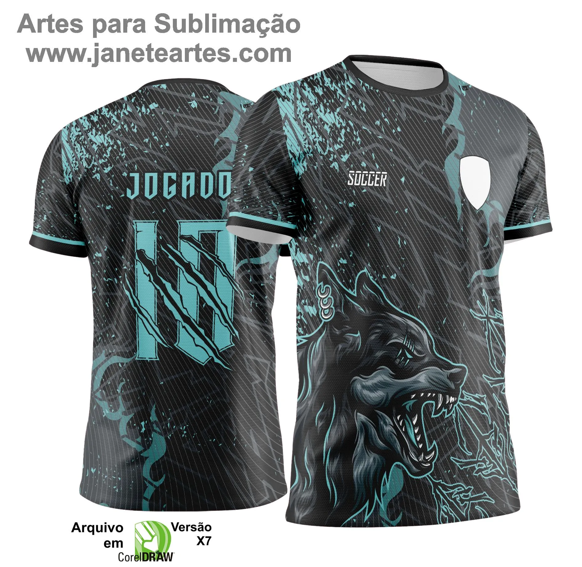 Arte Vetor - Camisa de Interclasse Lobo Verde - 2025