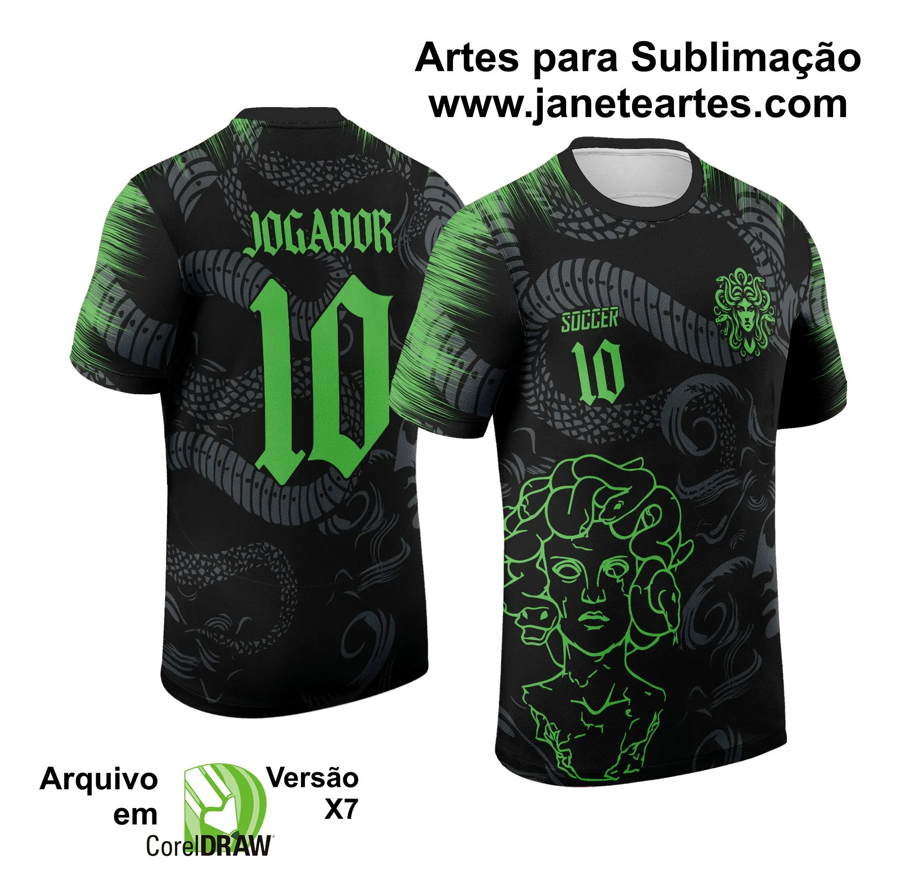 Arte Vetor Camisa de Interclasse Medusa 2024 - 2025