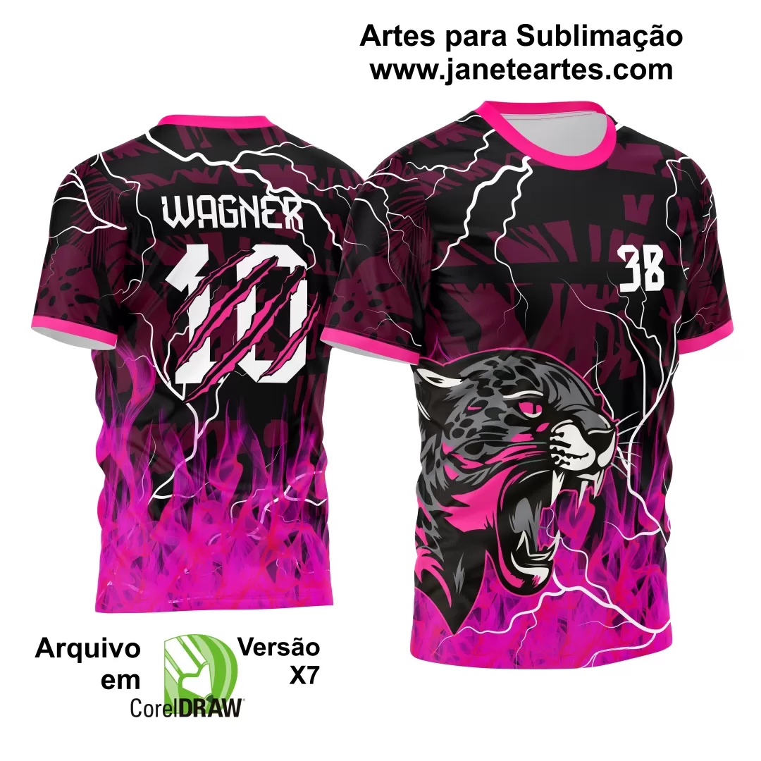 Arte Vetor Camisa de Interclasse Onça 2024 - 2025