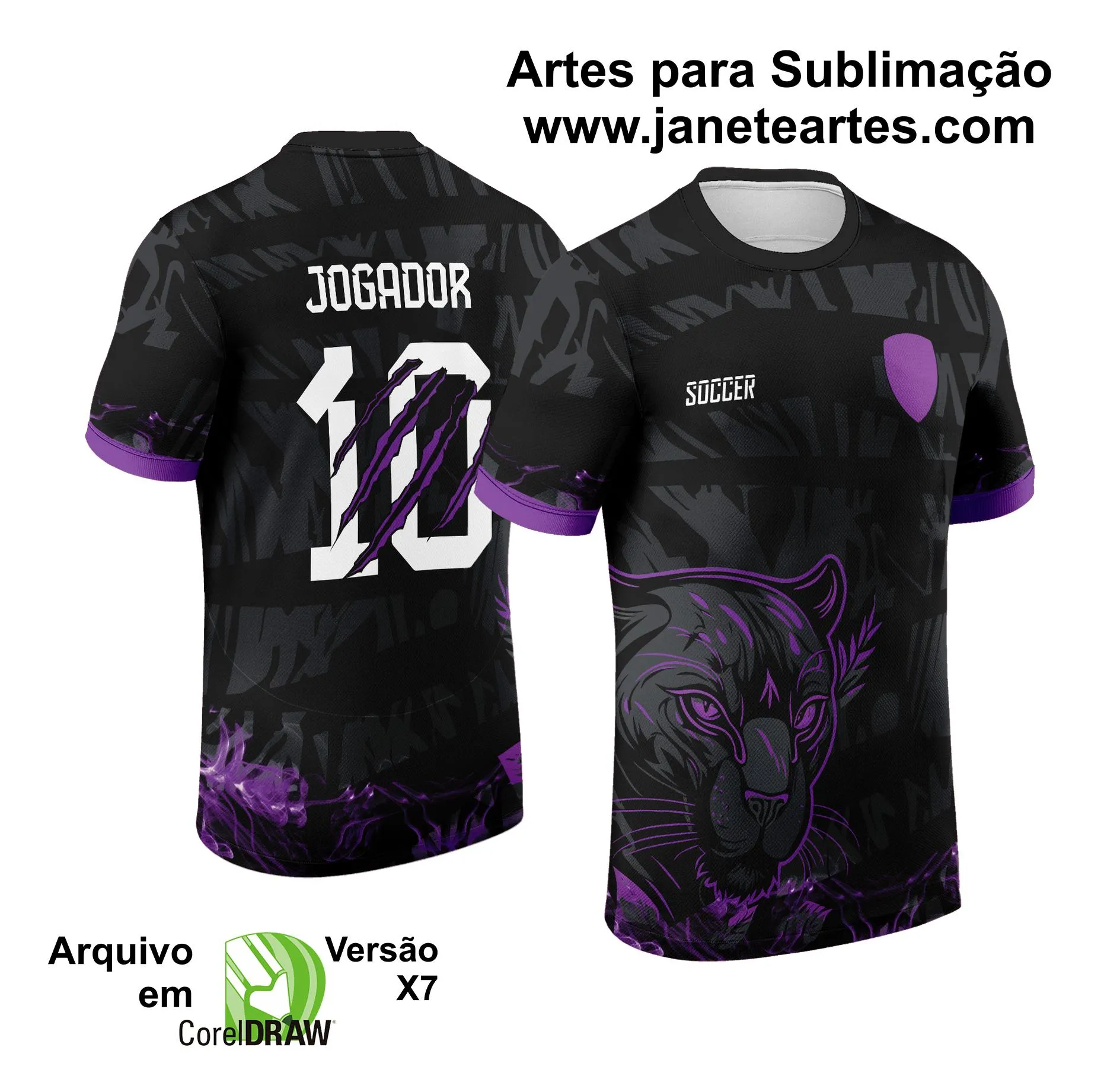 Arte Vetor Camisa de Interclasse Pantera 2024 - 2025