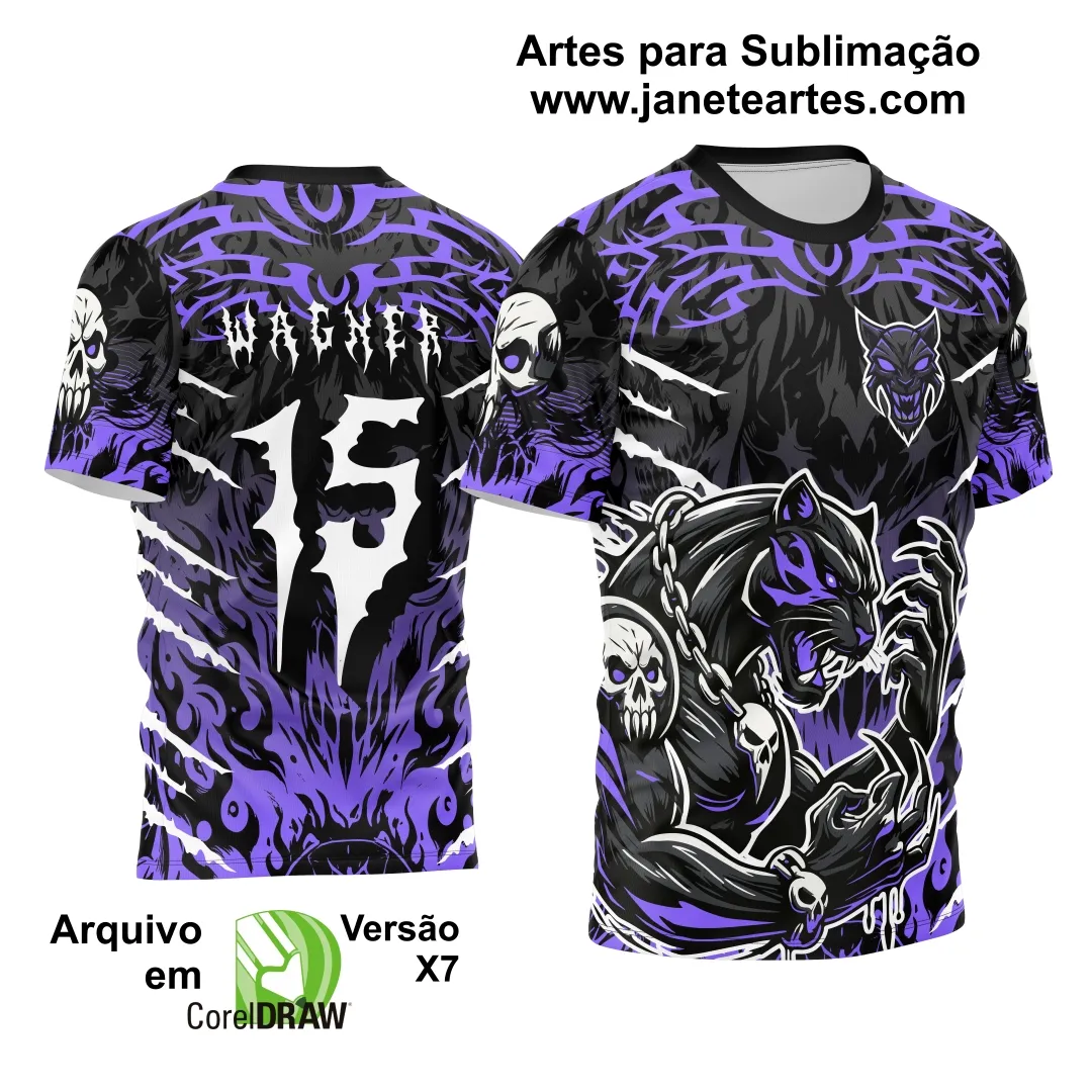 Arte Vetor Camisa de Interclasse Pantera Dark 2024 - 2025