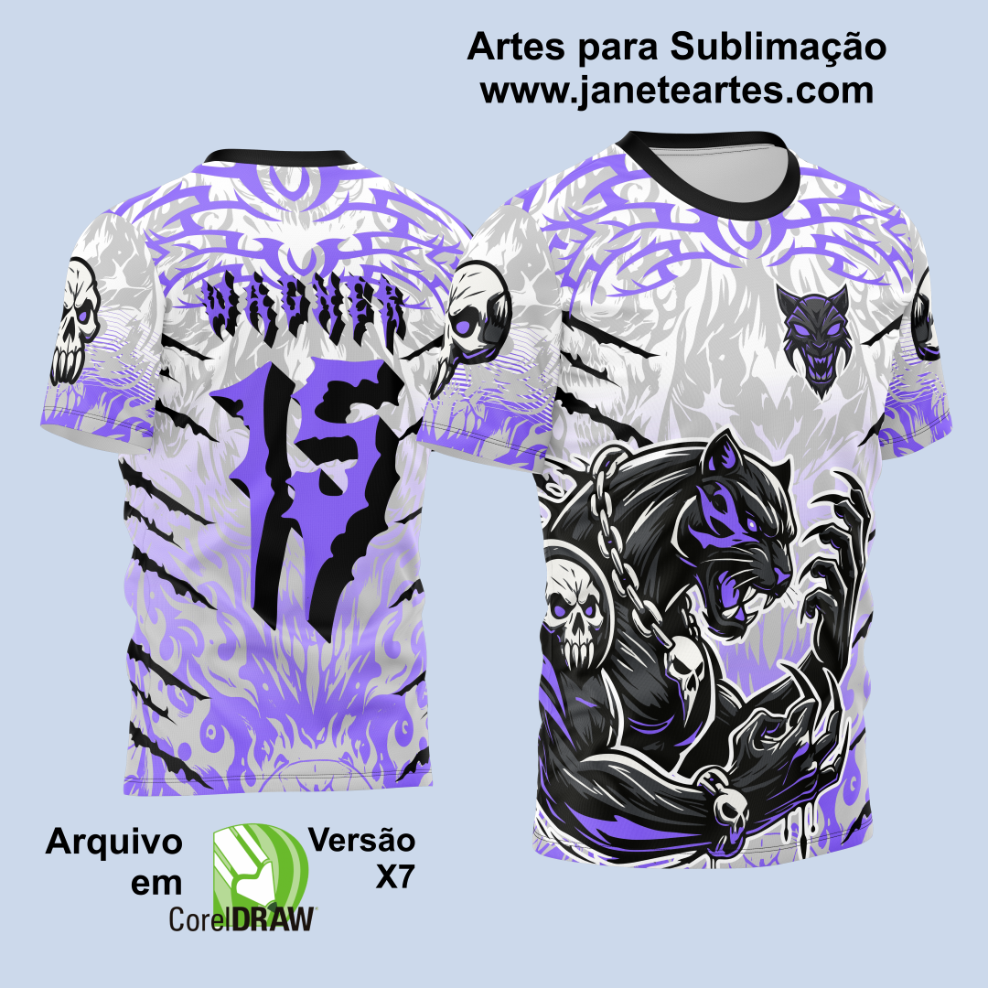 Arte Vetor Camisa de Interclasse Pantera Dark 2024 - 2025