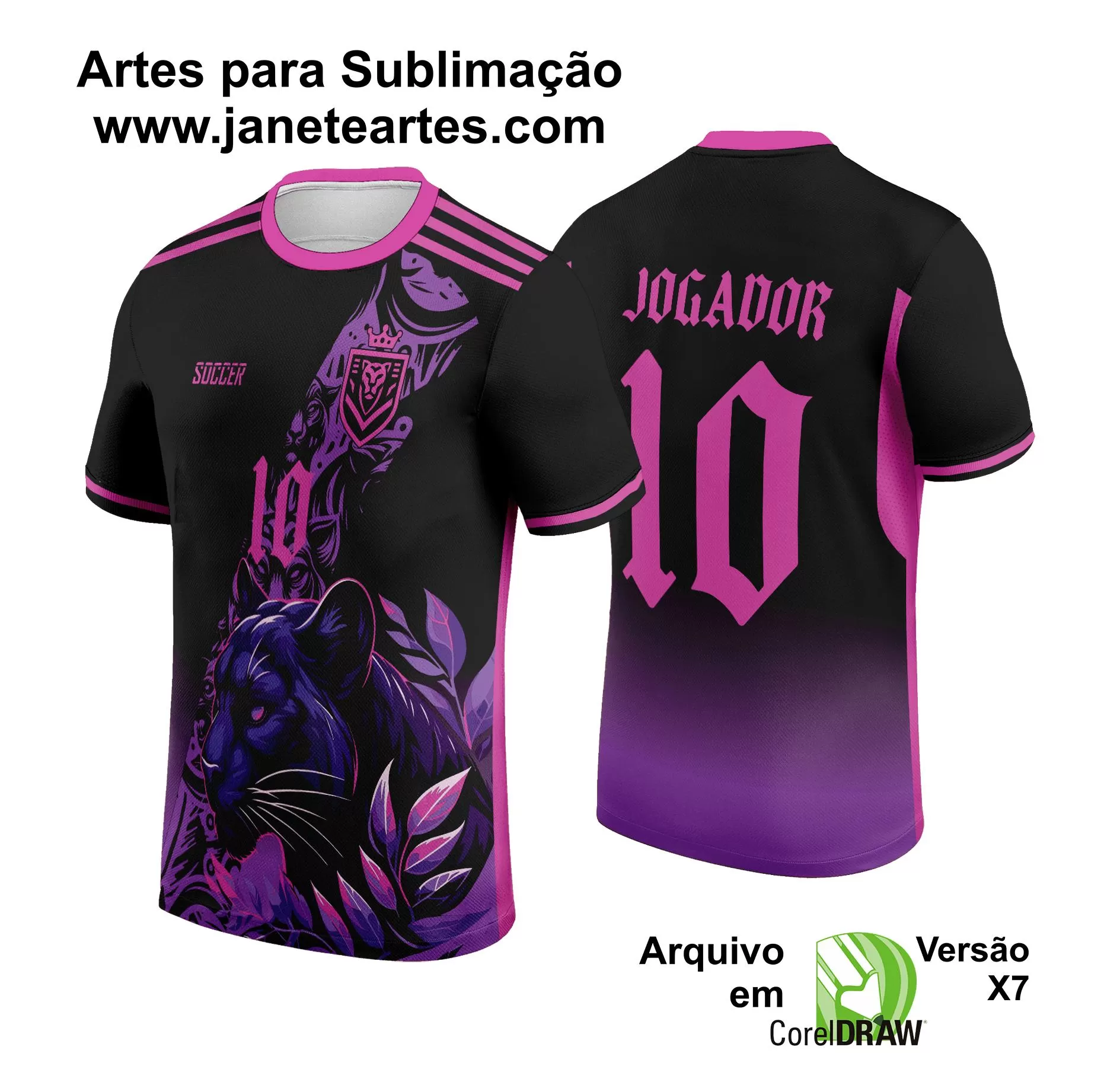 Arte Vetor Camisa de Interclasse Pantera Negra 2024 - 2025